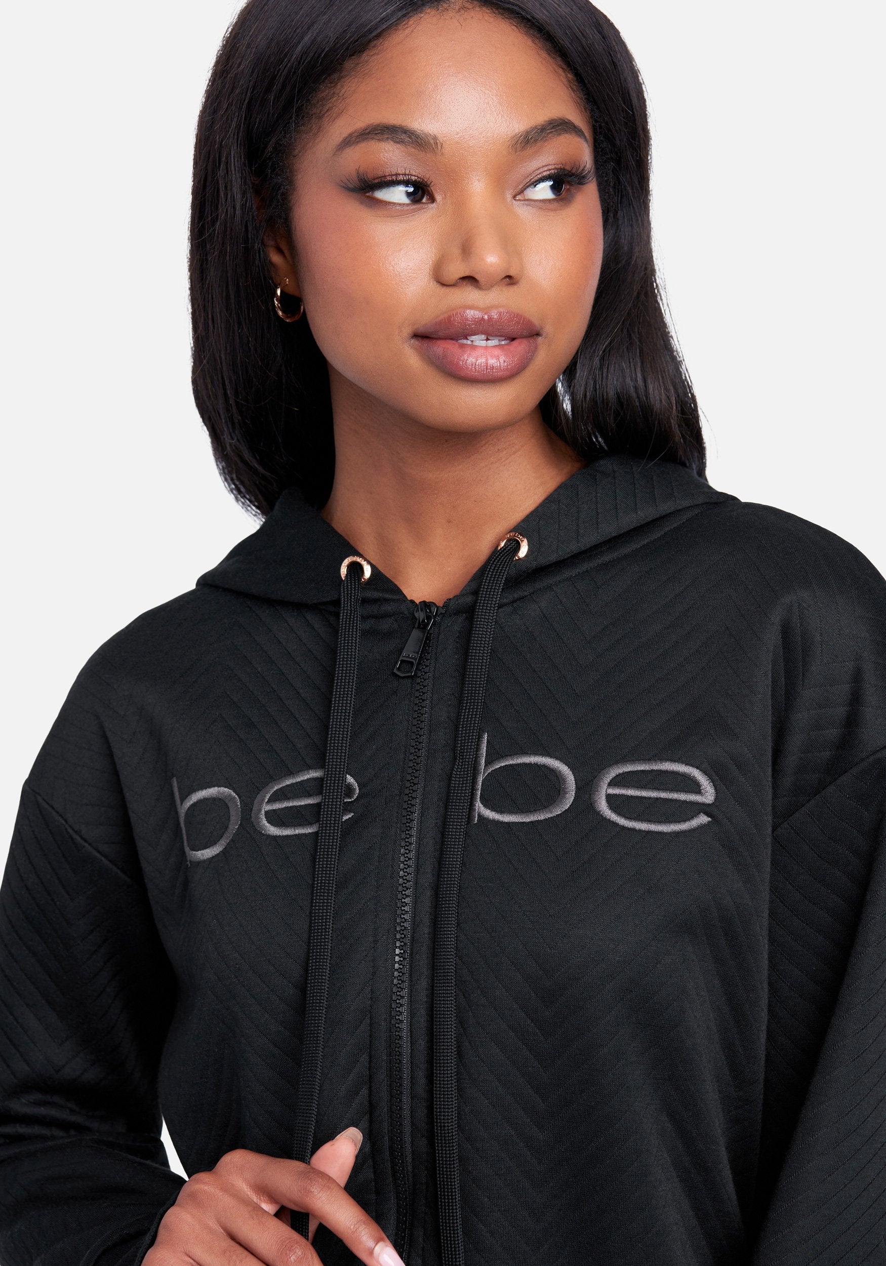 Bebe Logo Quilted Jacket