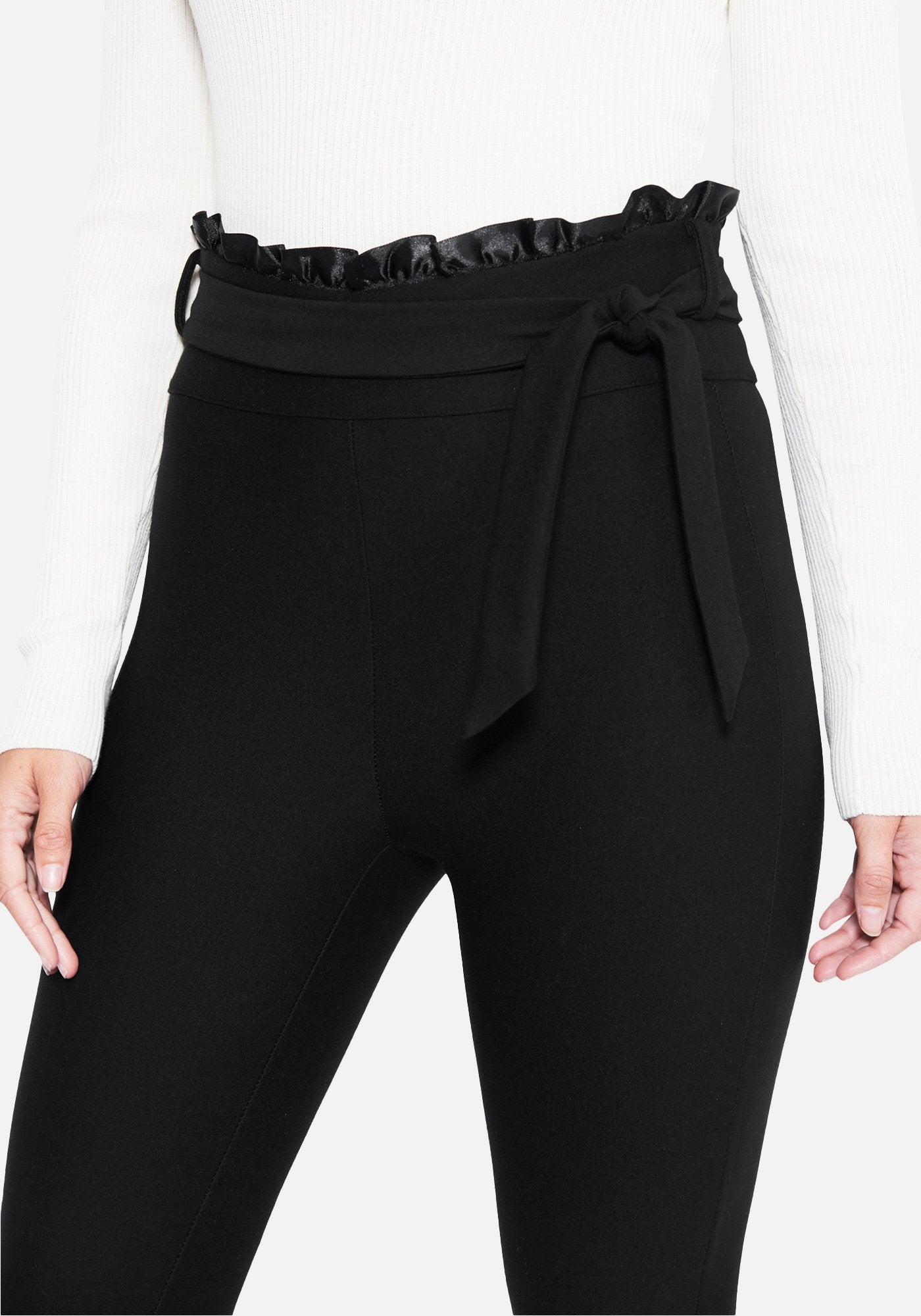 Ruffle Knot Front Leggings