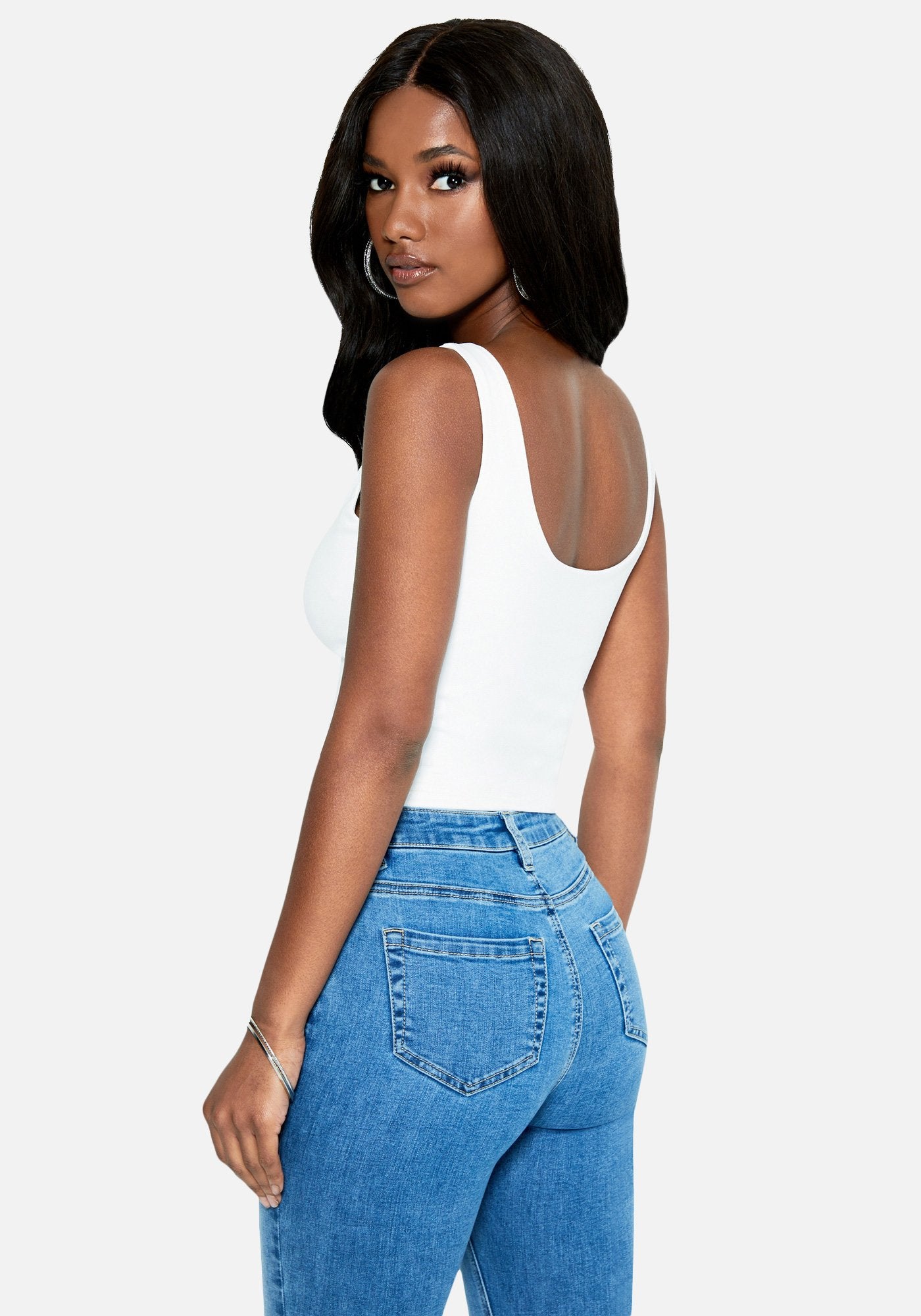 U-Shaped Keyhole Crop Top