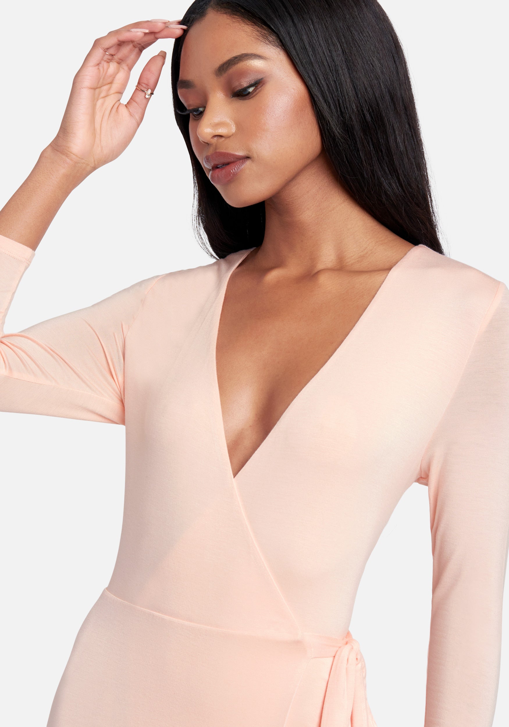 Tie Front Surplice Gown