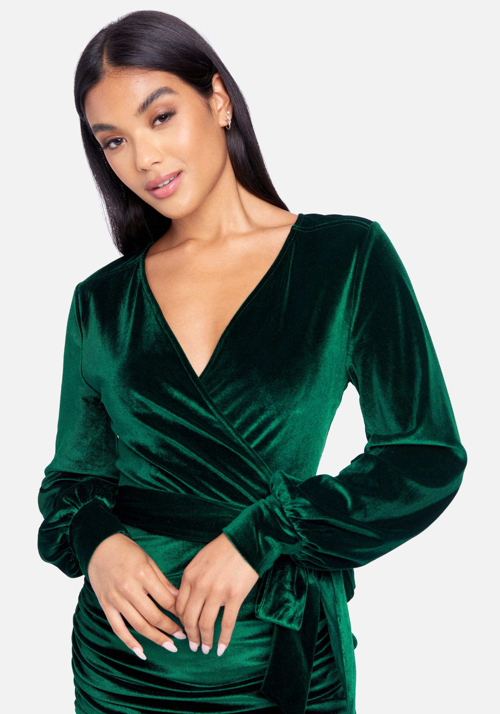 Velvet Utility Mini Dress