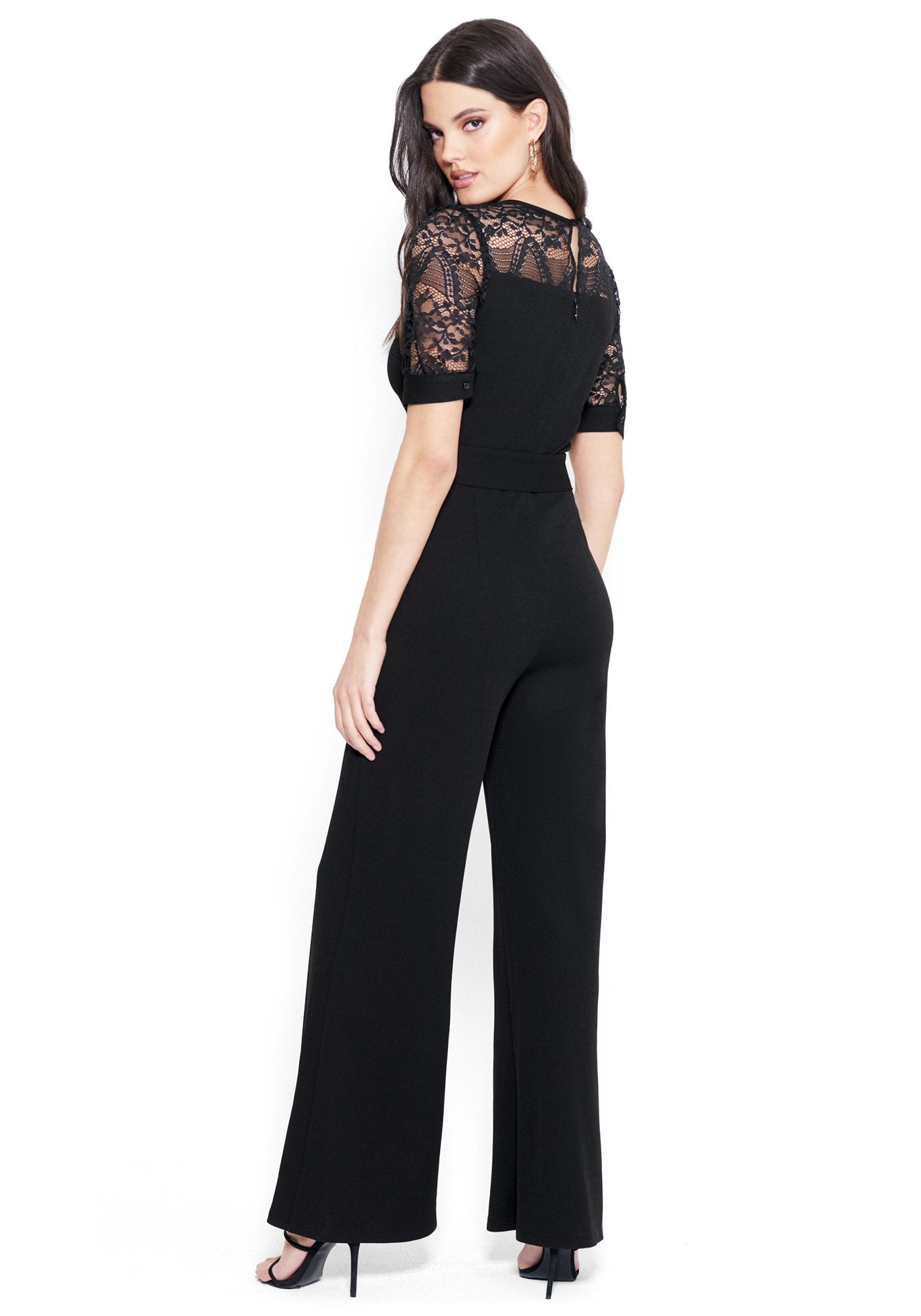 Lace Yoke Jumpsuit
