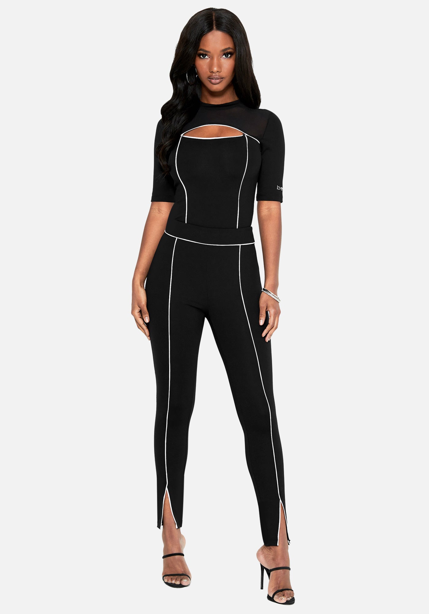 Eli Keyhole Mesh Top