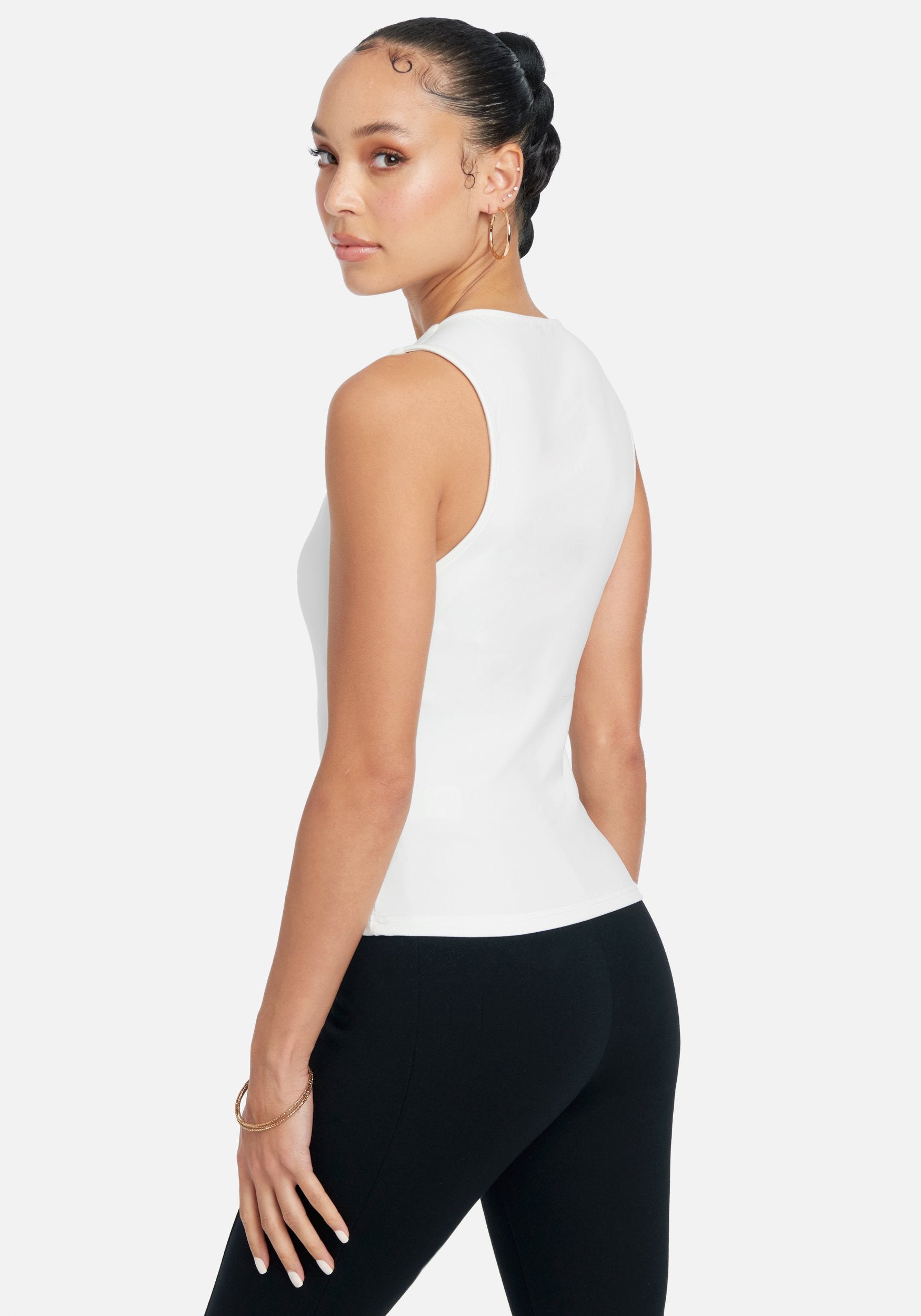 Grommet Detail Knit Top