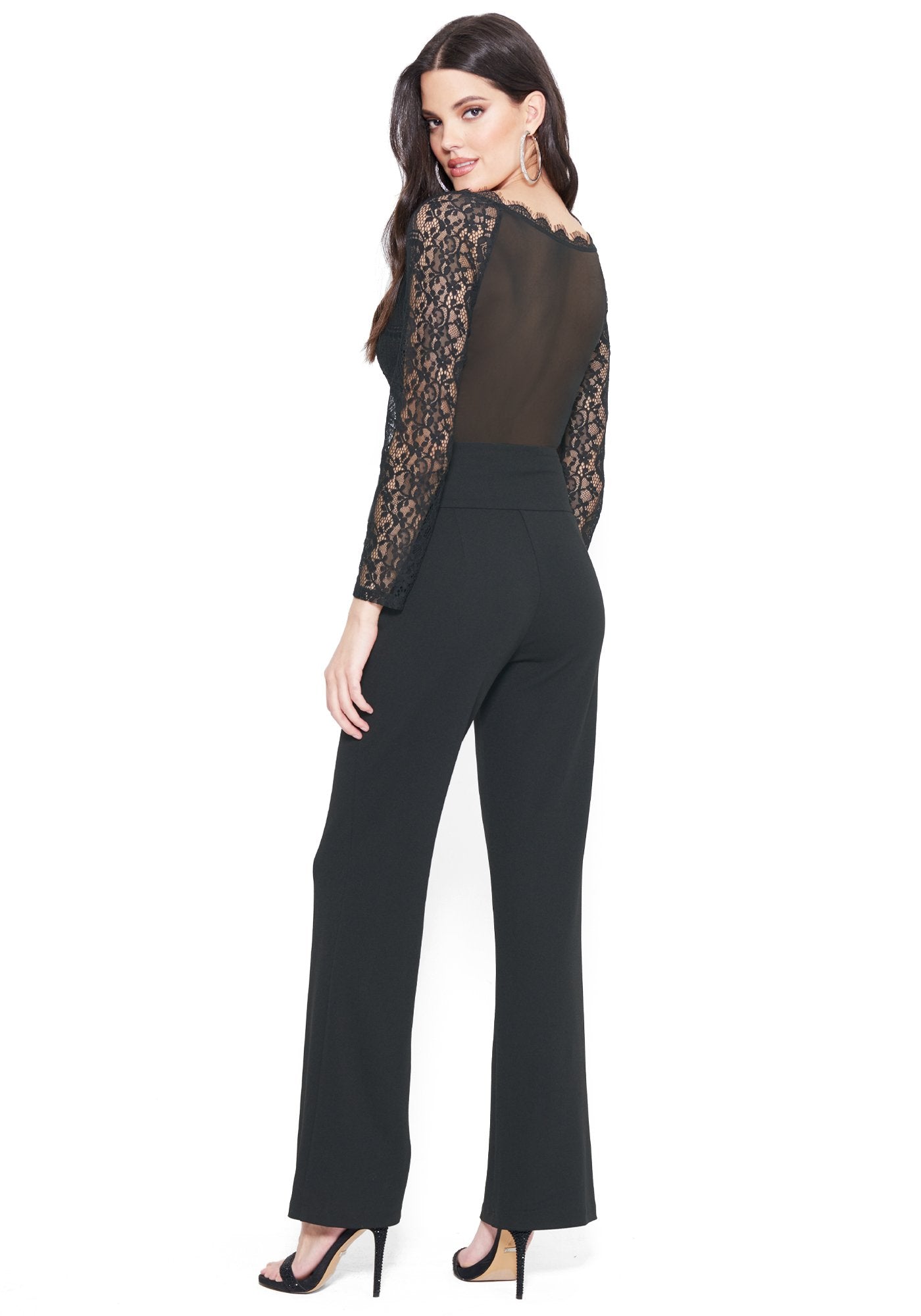 High Waist Wide Leg Button Pant