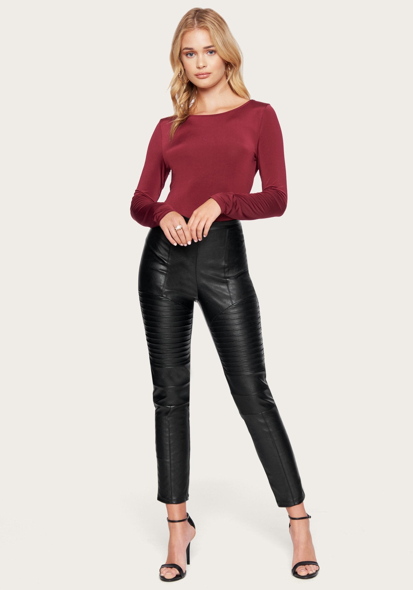 Vegan Leather Moto Leggings