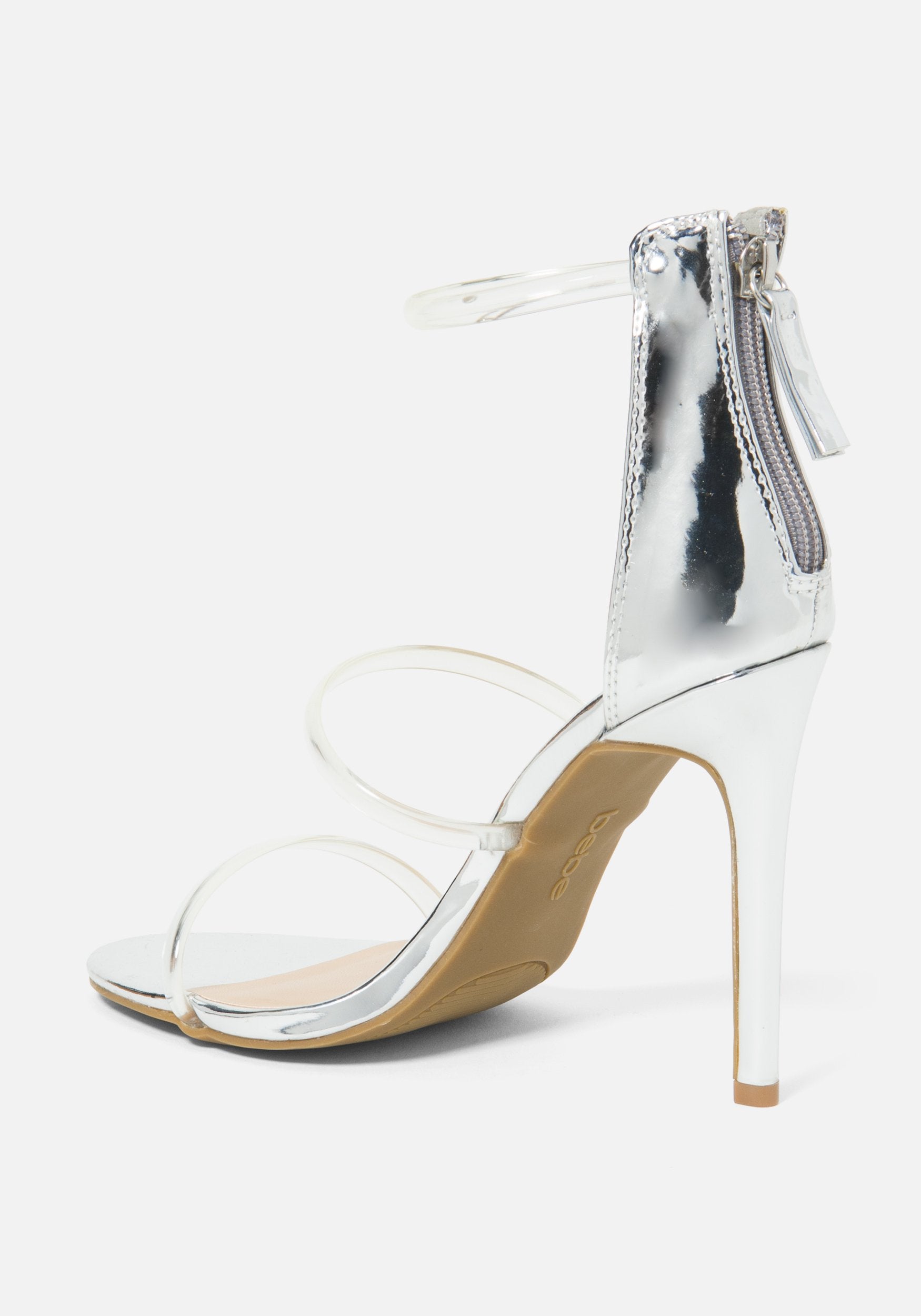 Berdine C Clear Strappy Heels