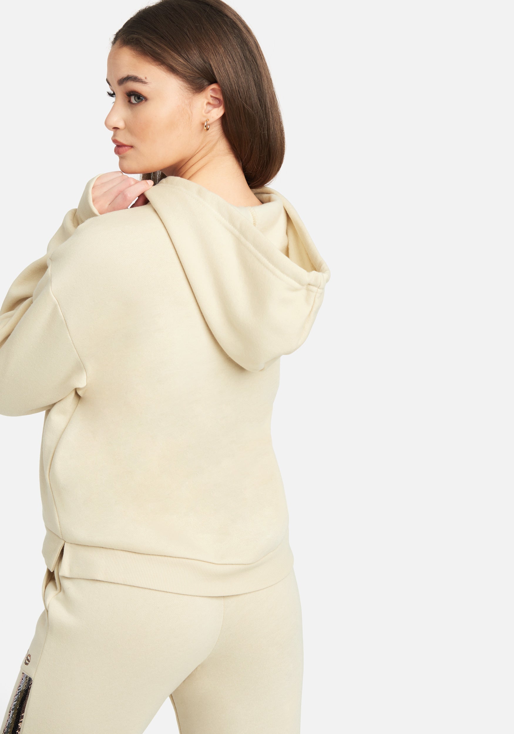 Bebe Sport Sequin Stripe Pullover