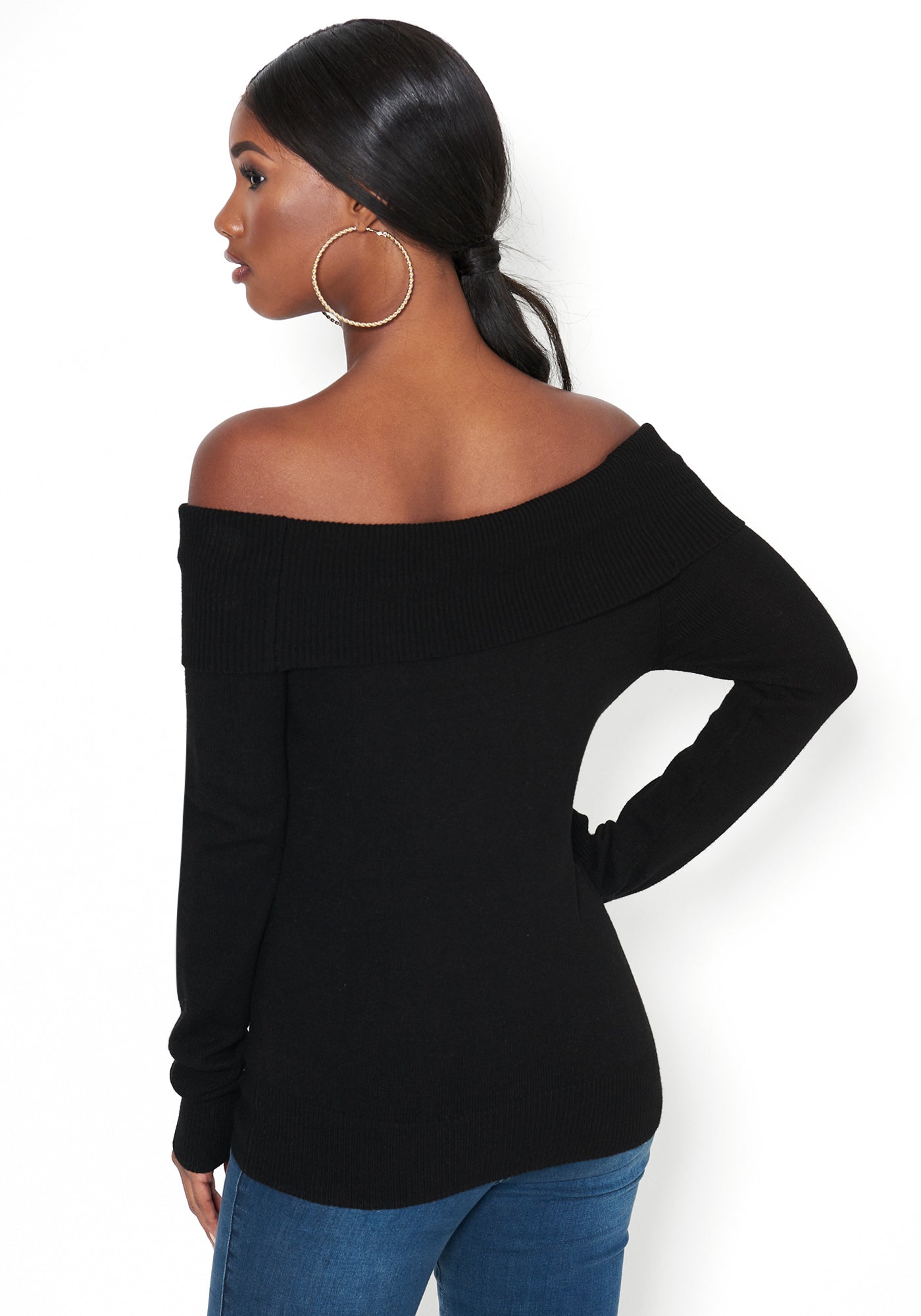 Off Shoulder Sweater