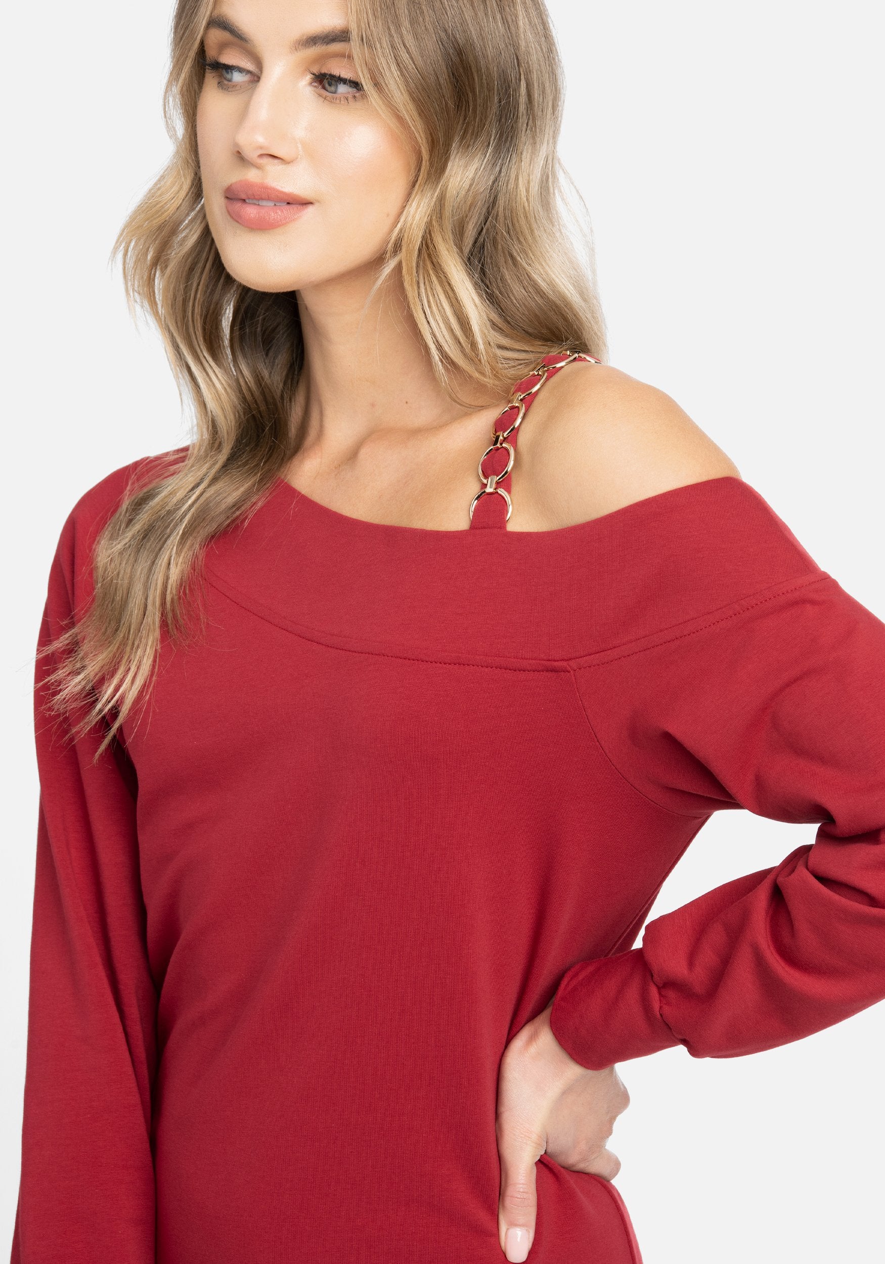 Asymmetrical French Terry Dress