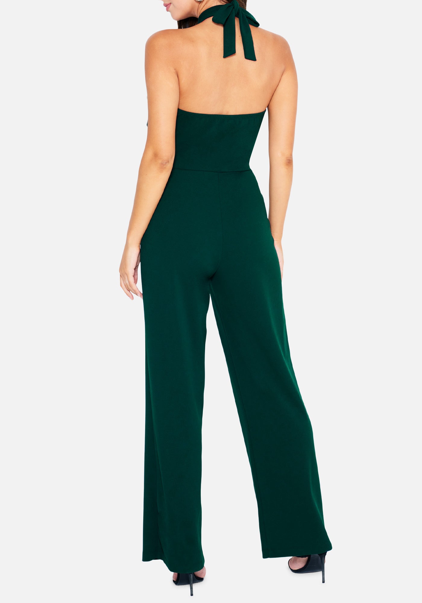 Double Ruffle Halter Jumpsuit