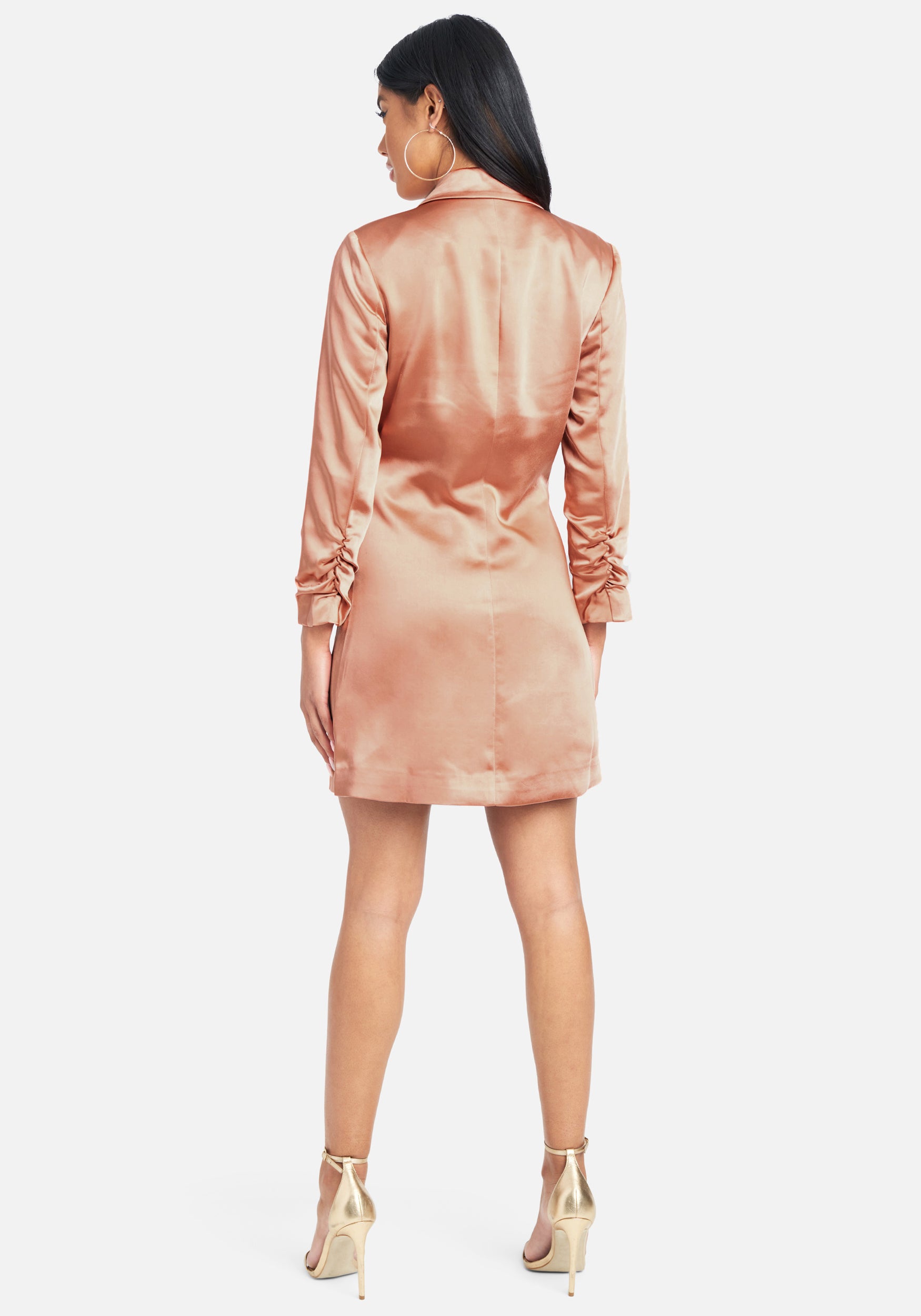 Satin Blazer Dress