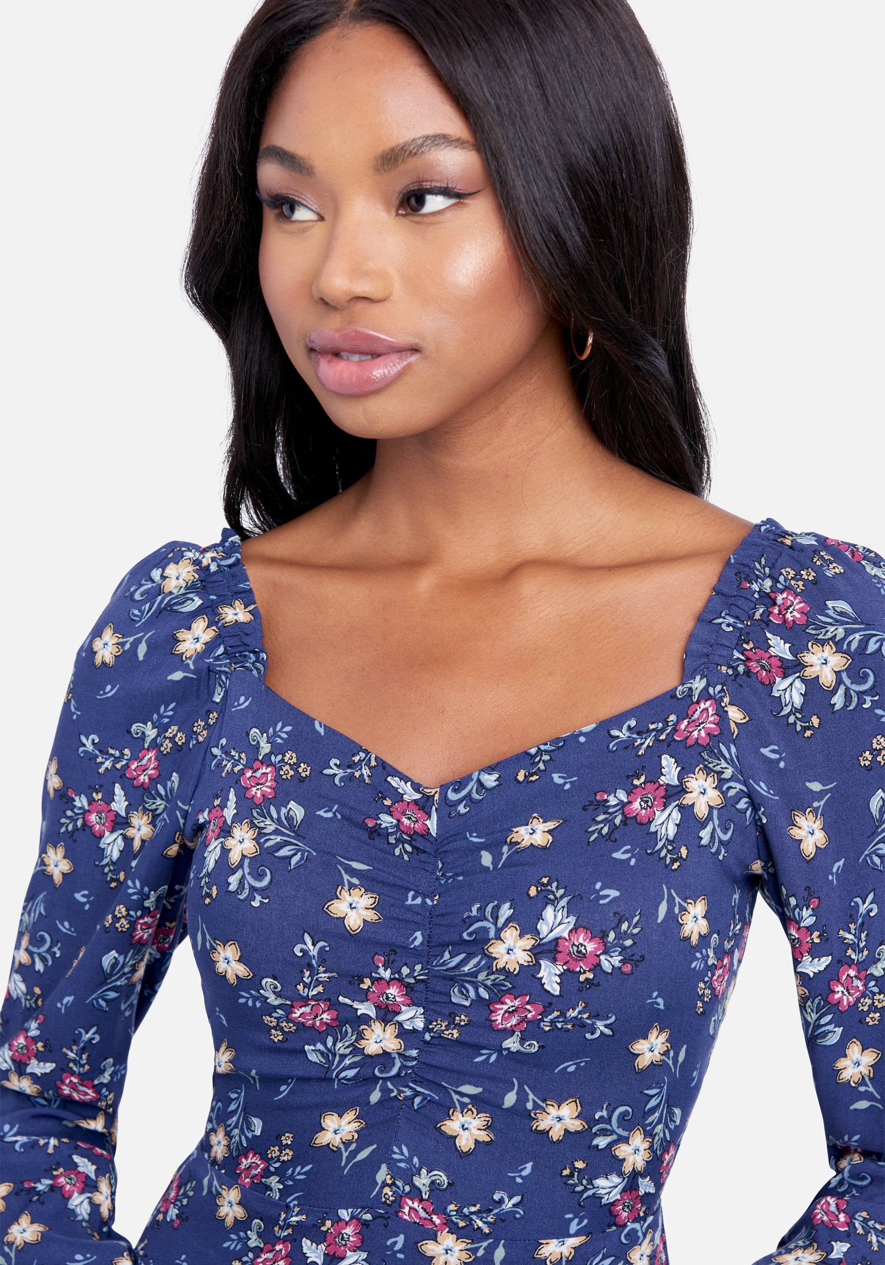 Sweetheart Neck Flare Dress