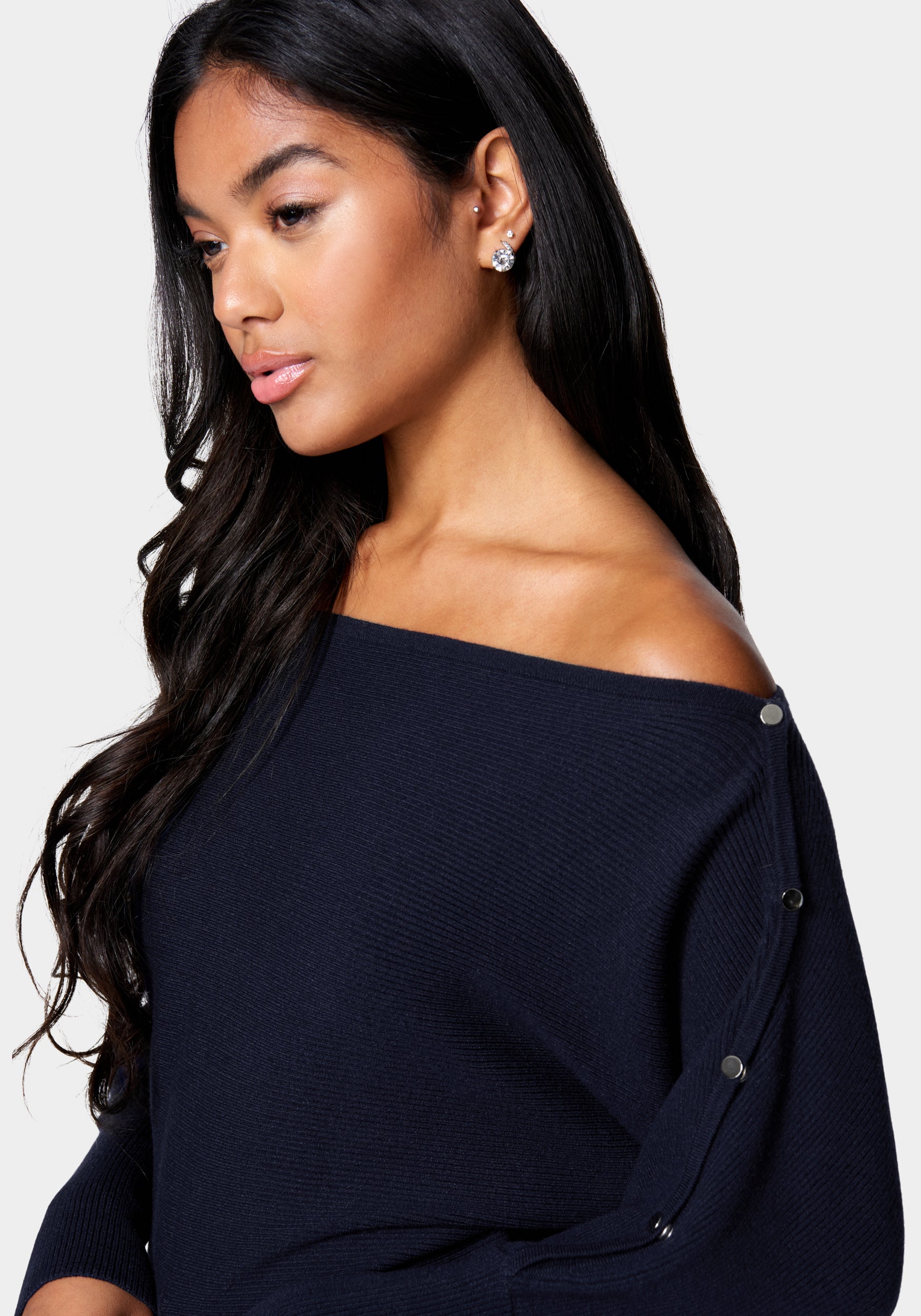 Off The Shoulder Tunic Sweater
