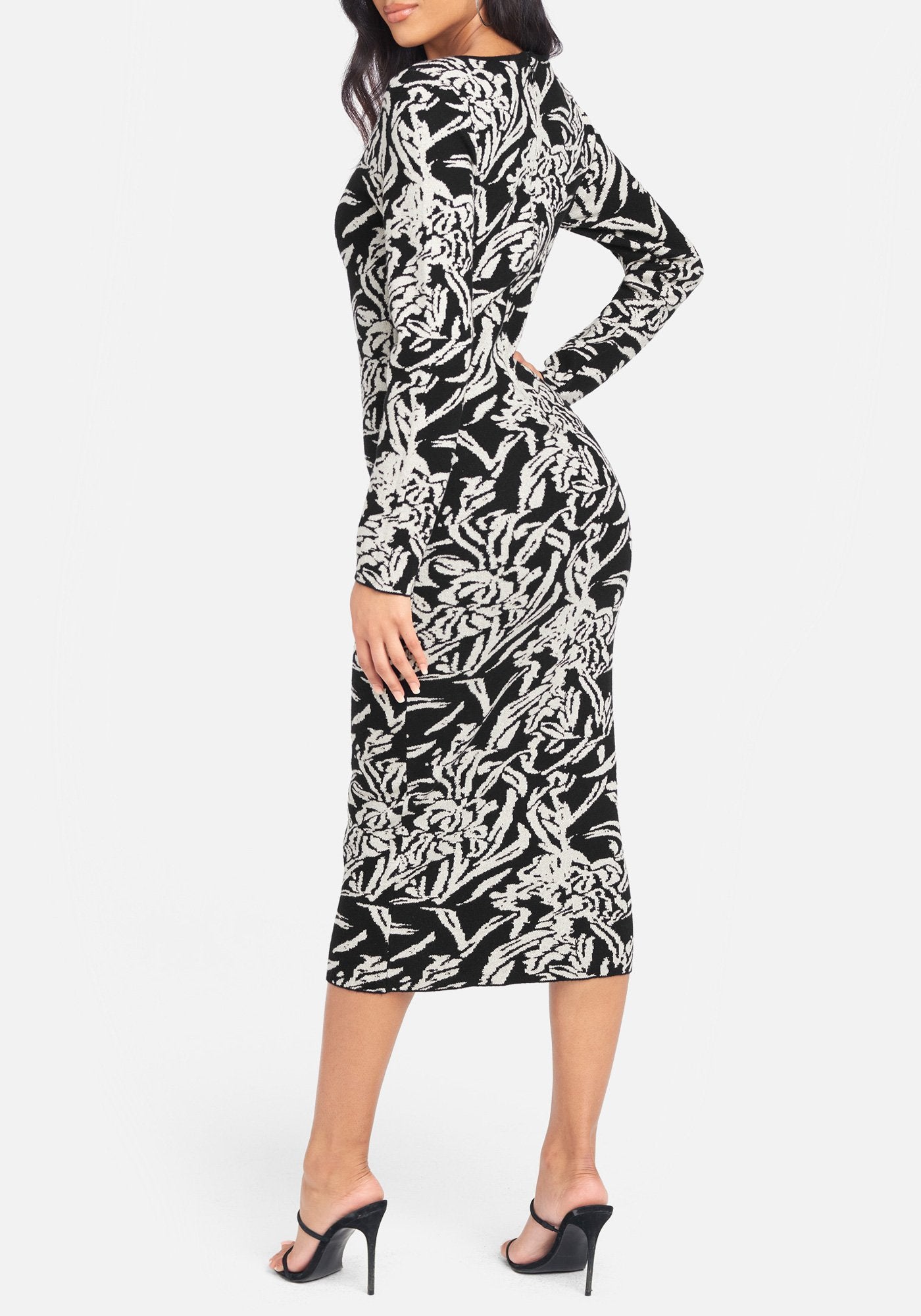 Metallic Sweater Dress