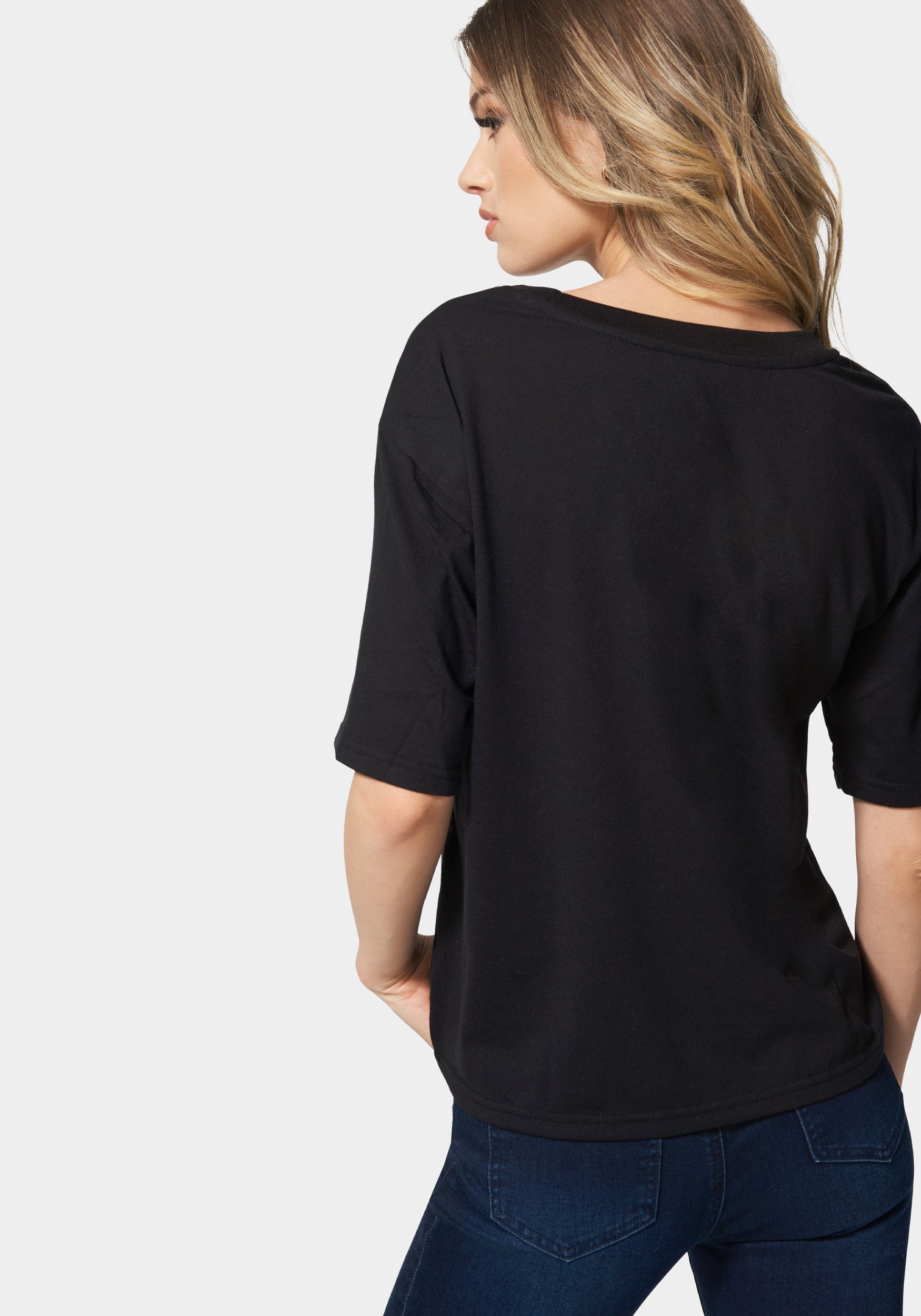 Bebe Logo Nailhead Boxy T Shirt