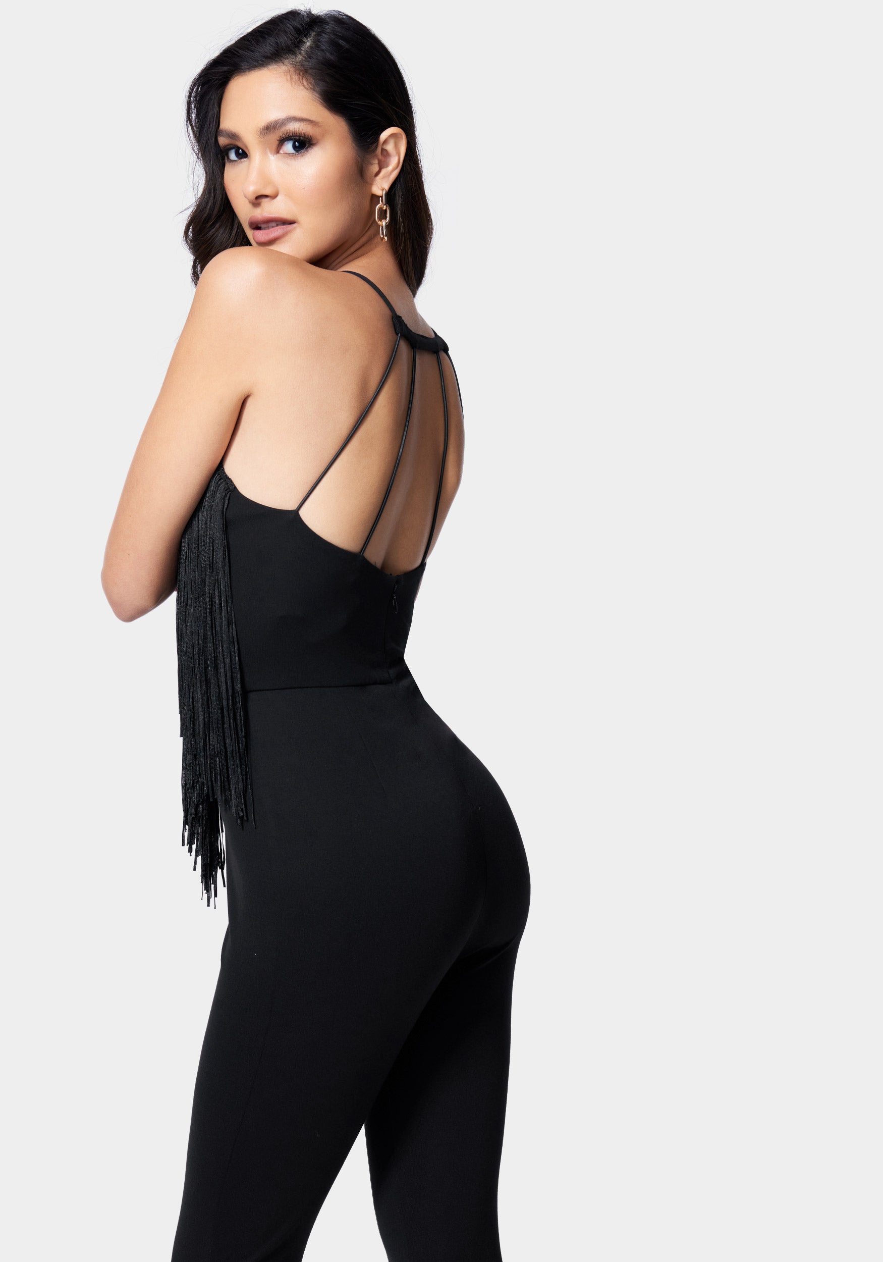 Festival Fringe Neck Jumpsuit