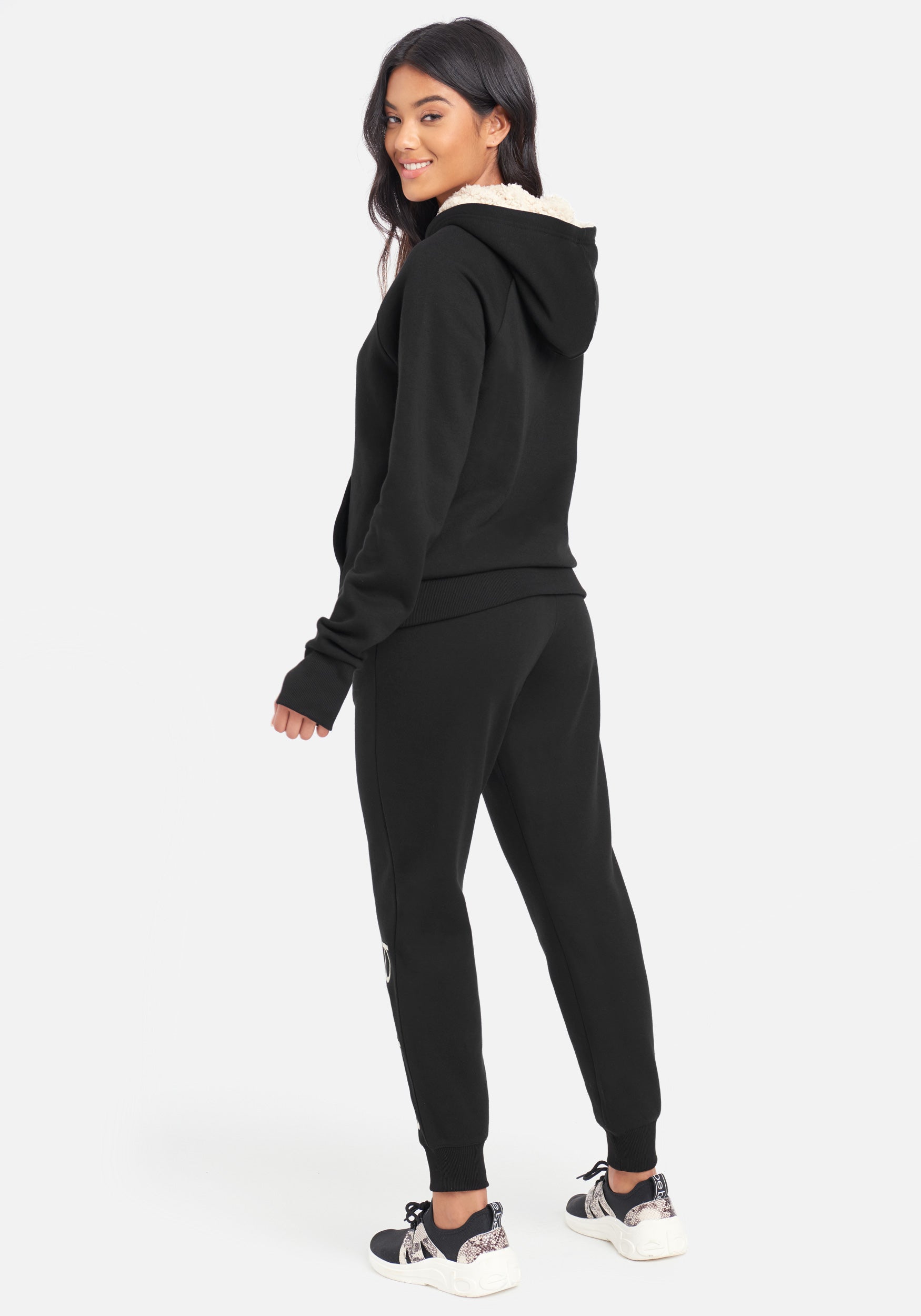 Bebe Sport Sherpa Logo Patch Jogger