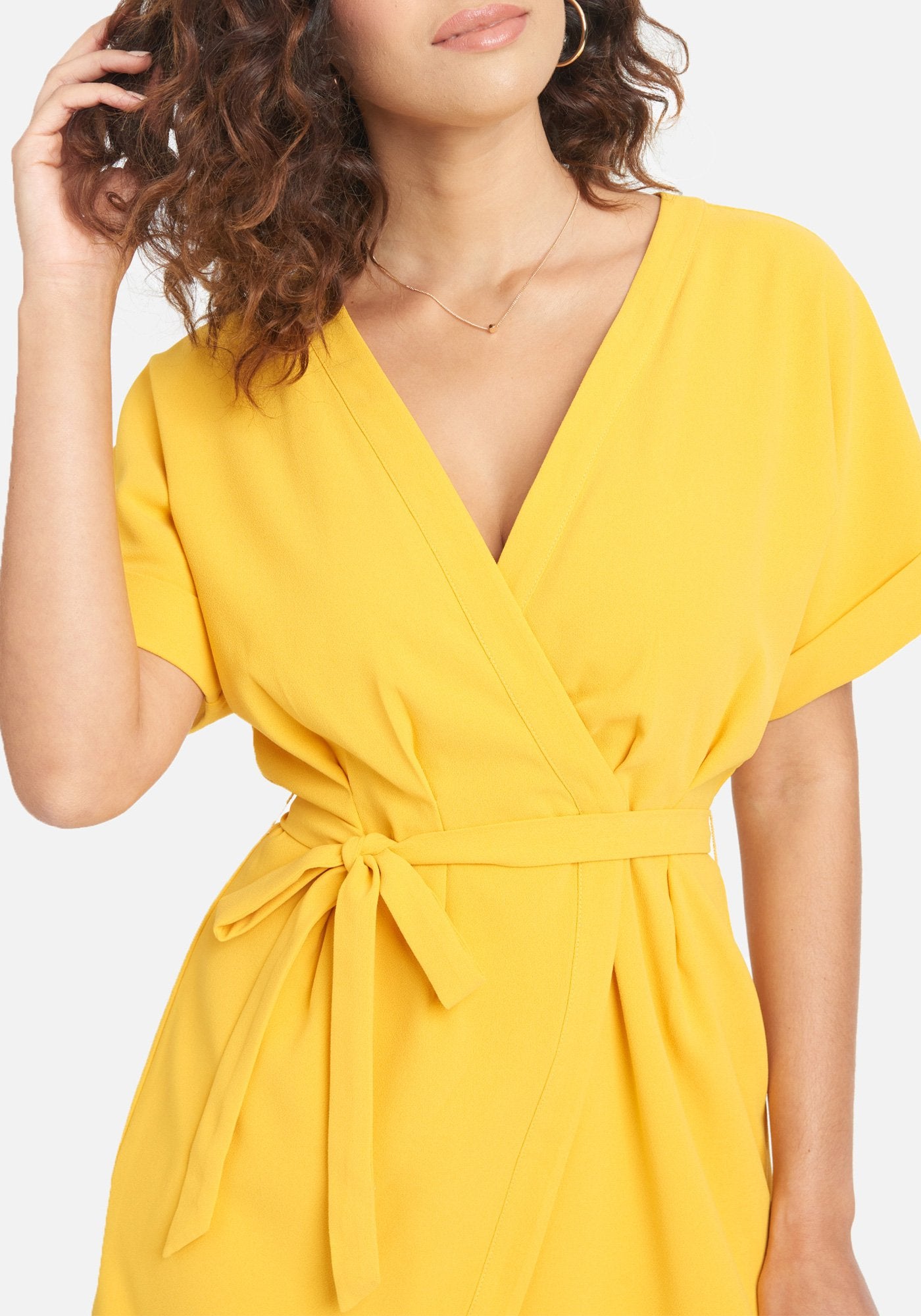 Crepe Wrap Dress