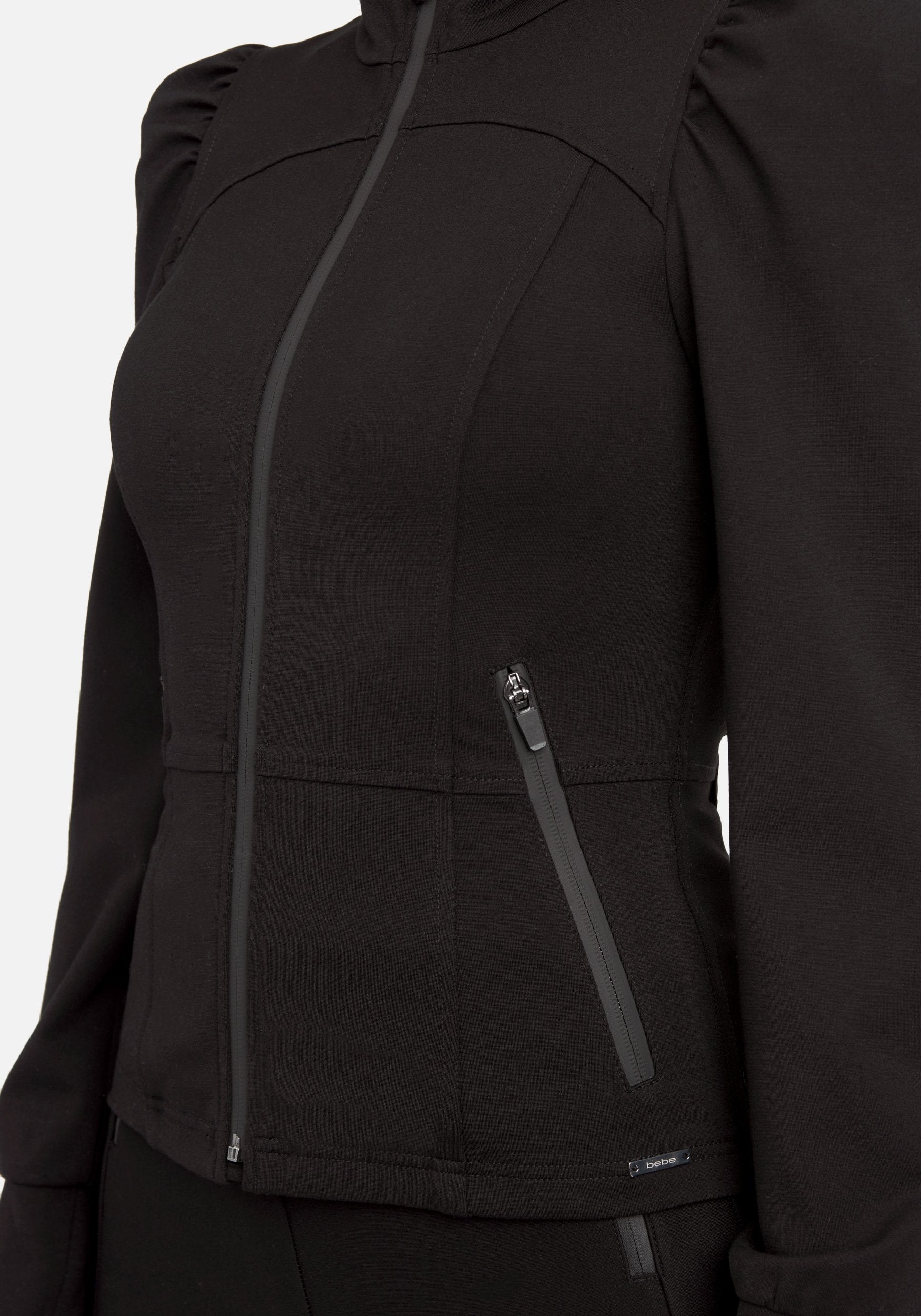Ponte Zipper Detail Jacket