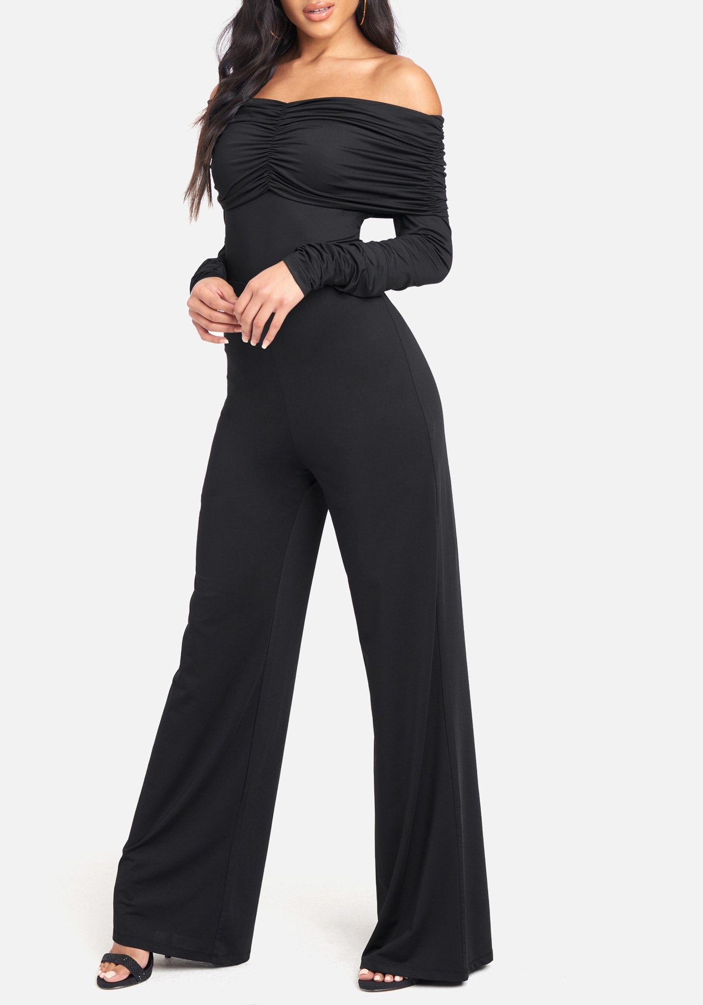 Slinky Off Shoulder Jumpsuit