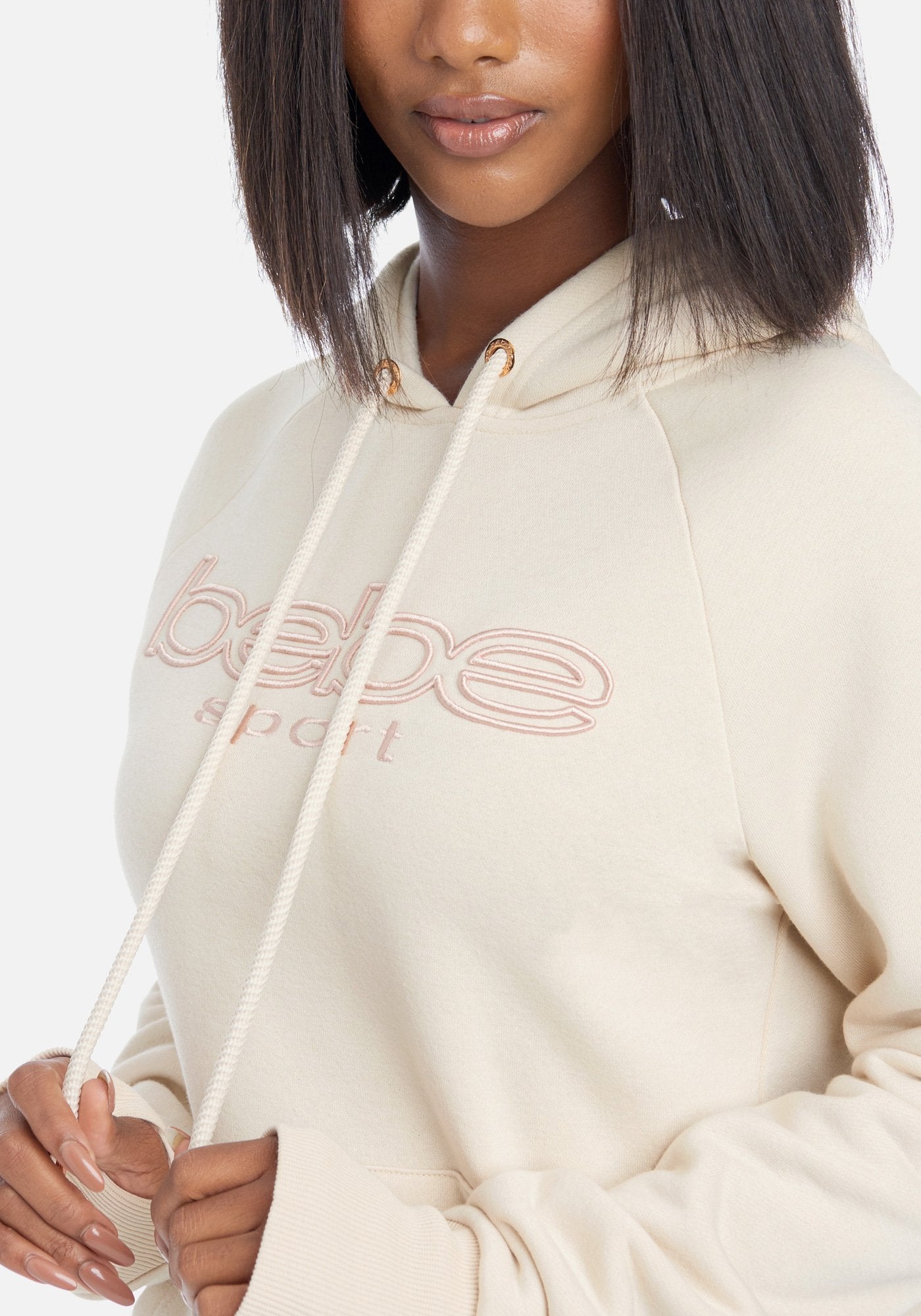 Bebe Sport Embroidered Logo Hoodie