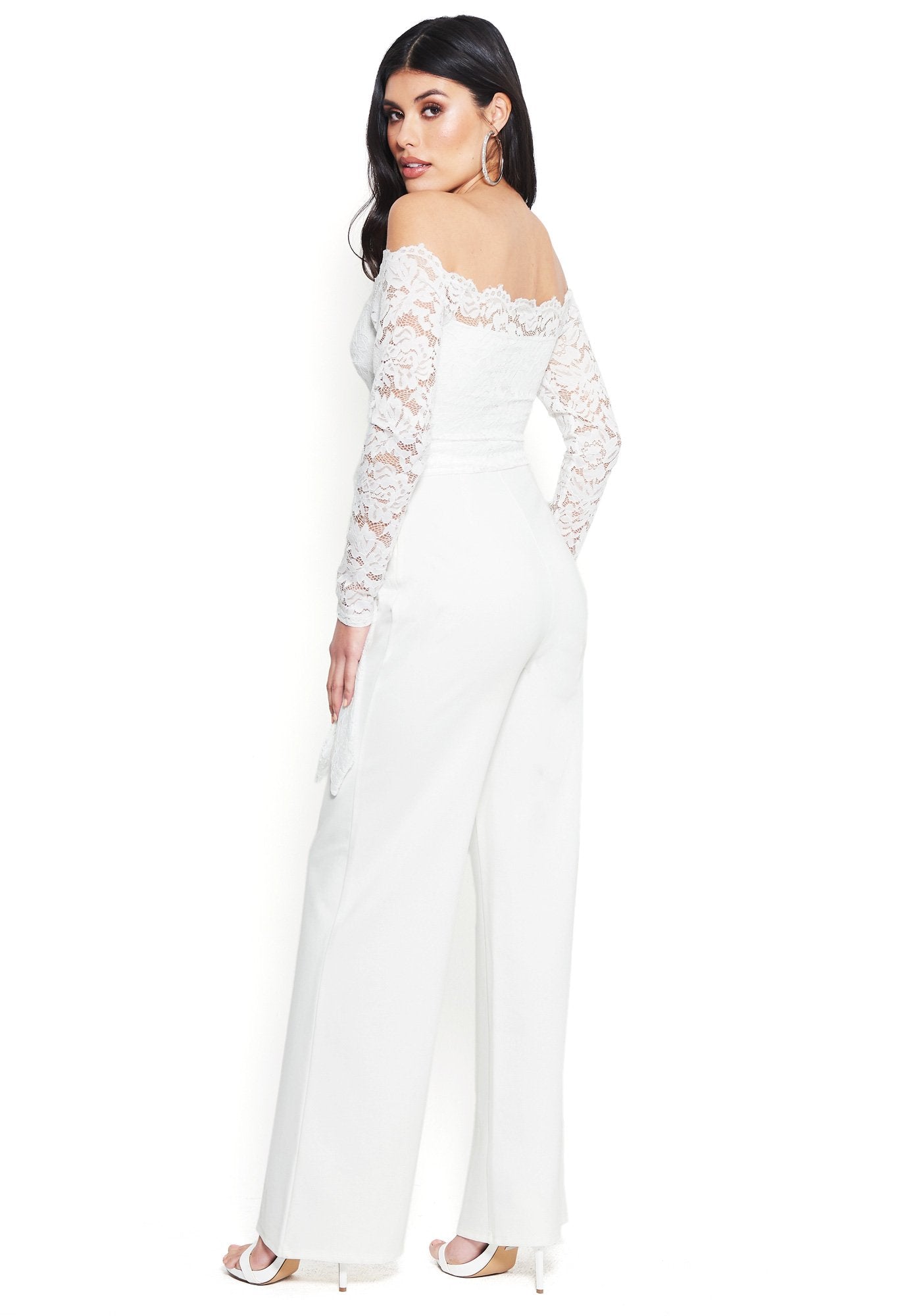 Lace Off Shoulder Jumpsuit