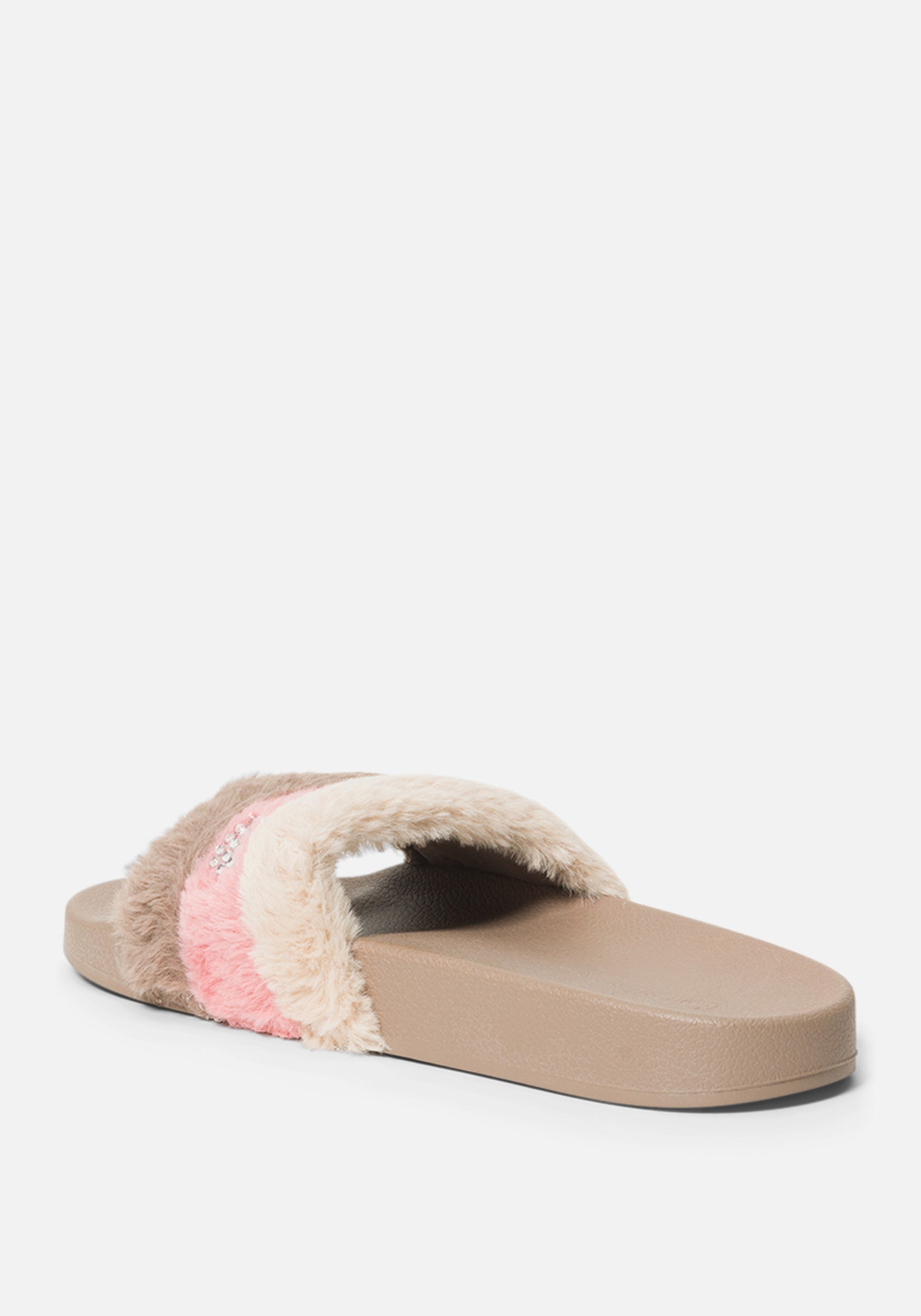 Fantasia Faux Fur Slides