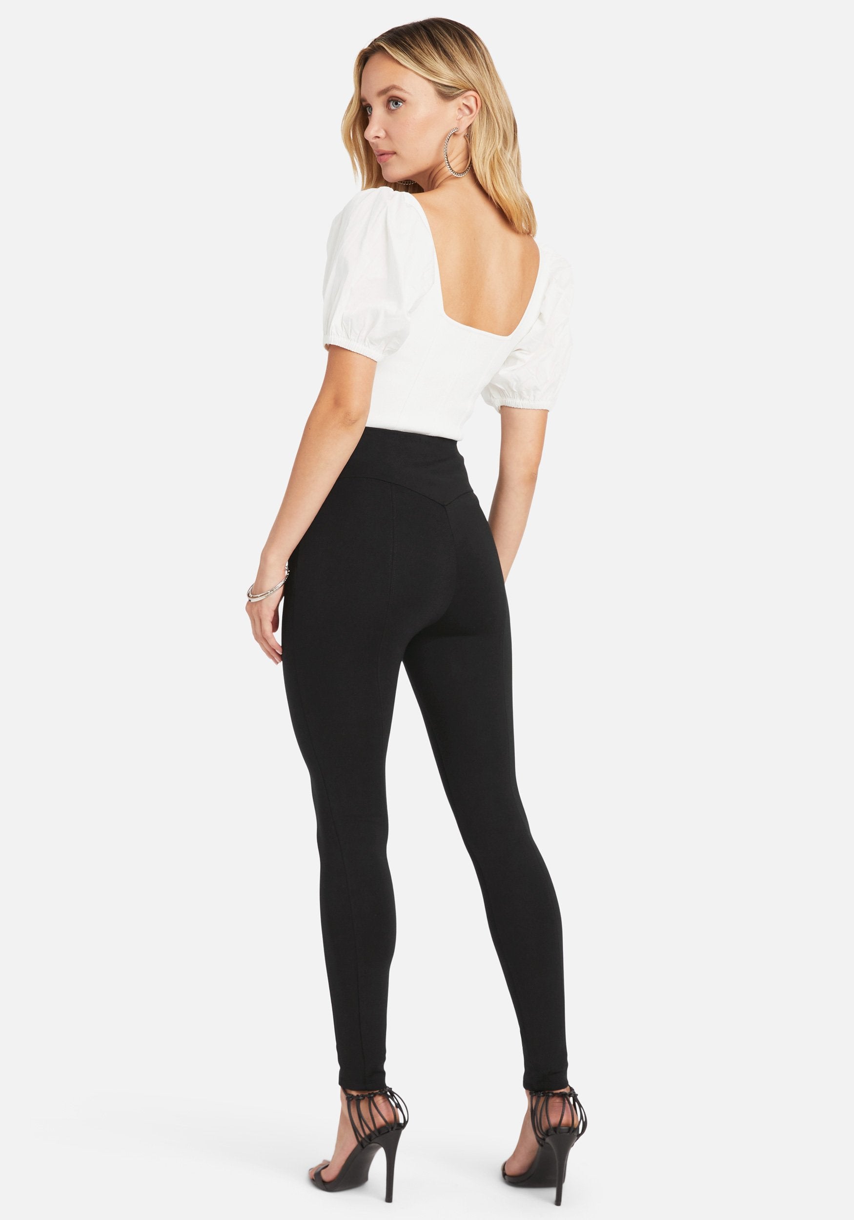 Knot Waist Front Seam Legging