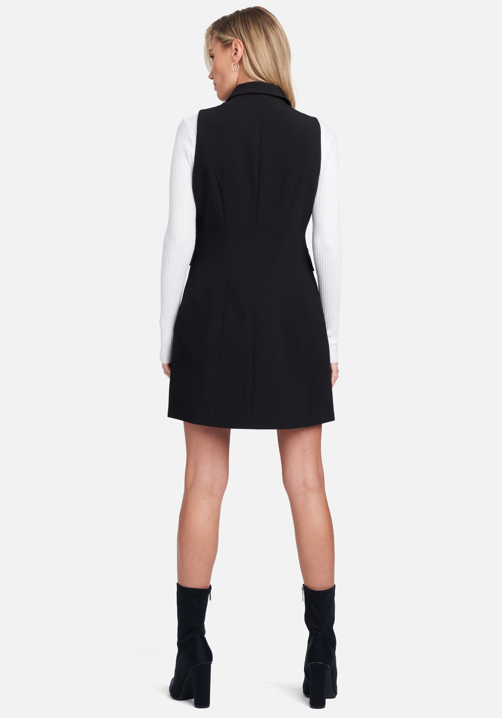 Tuxedo Style Stretch Twill Double Breast Vest