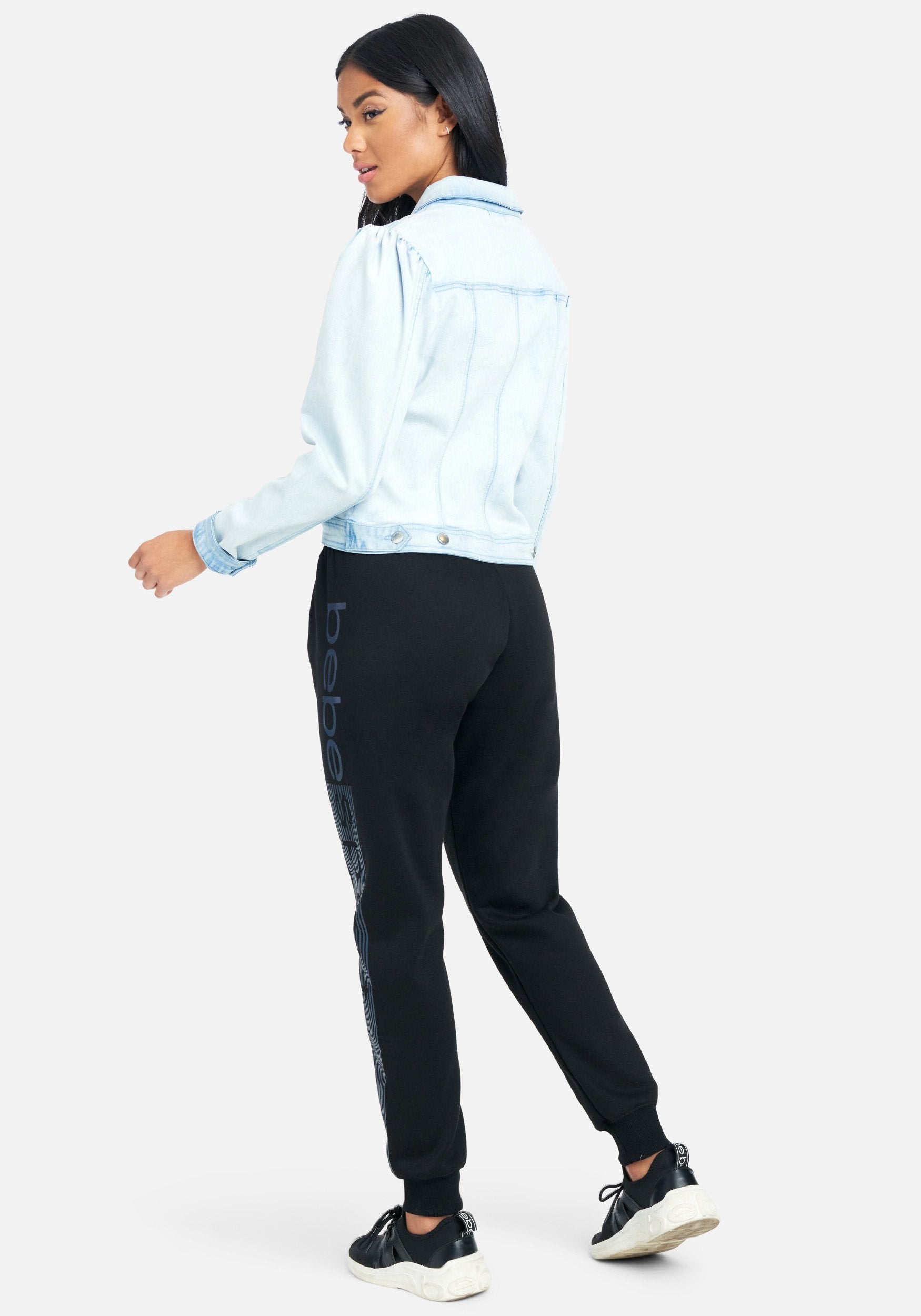 Bebe Sport Logo Stripe Jogger