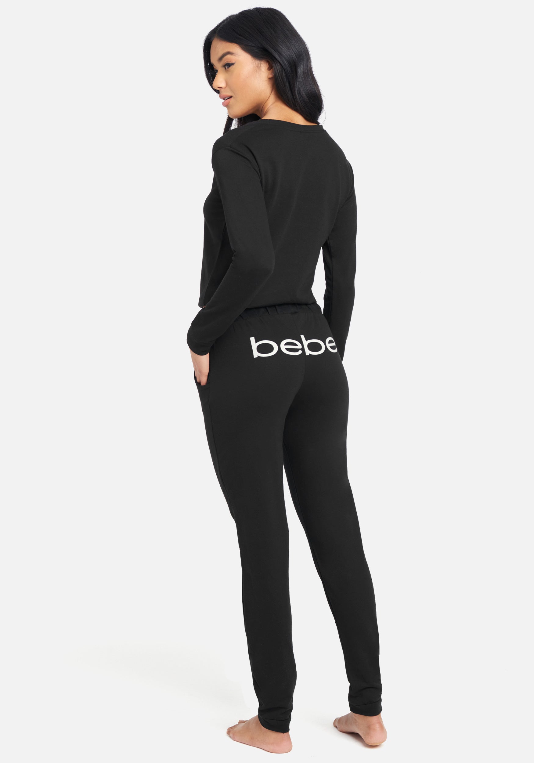 Bebe Logo French Terry Pant Set
