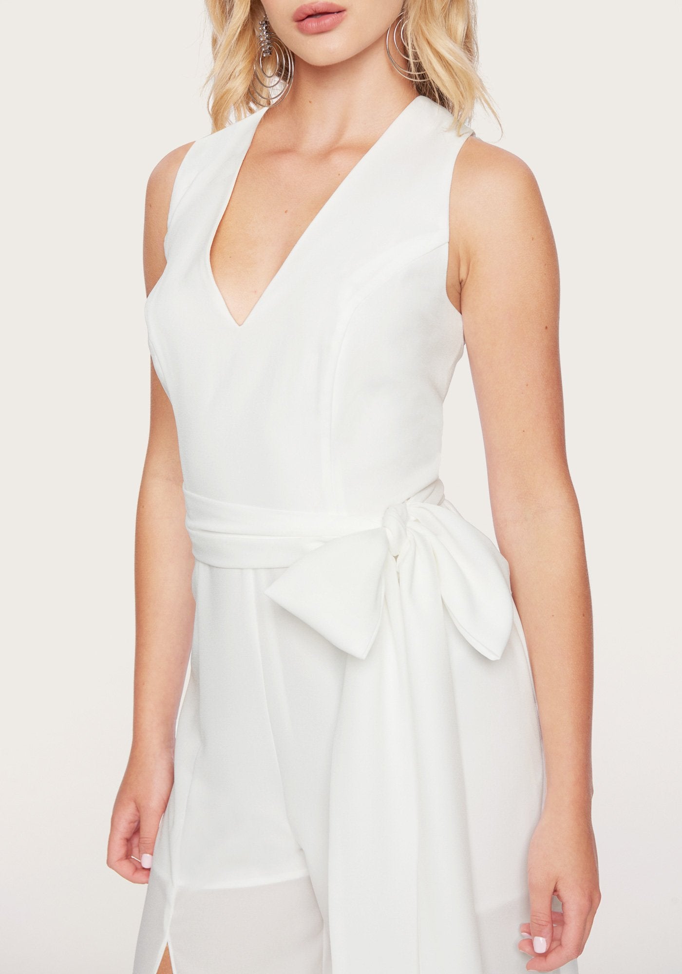 Slit Wide Leg Jumpsuit