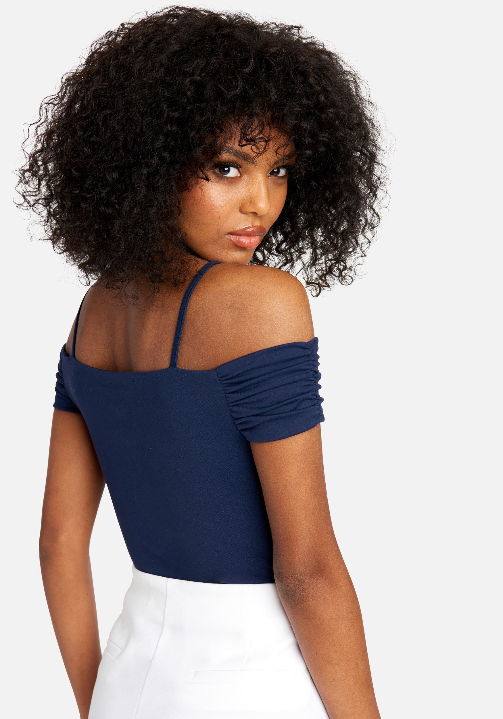 Off Shoulder Ring Detail Top