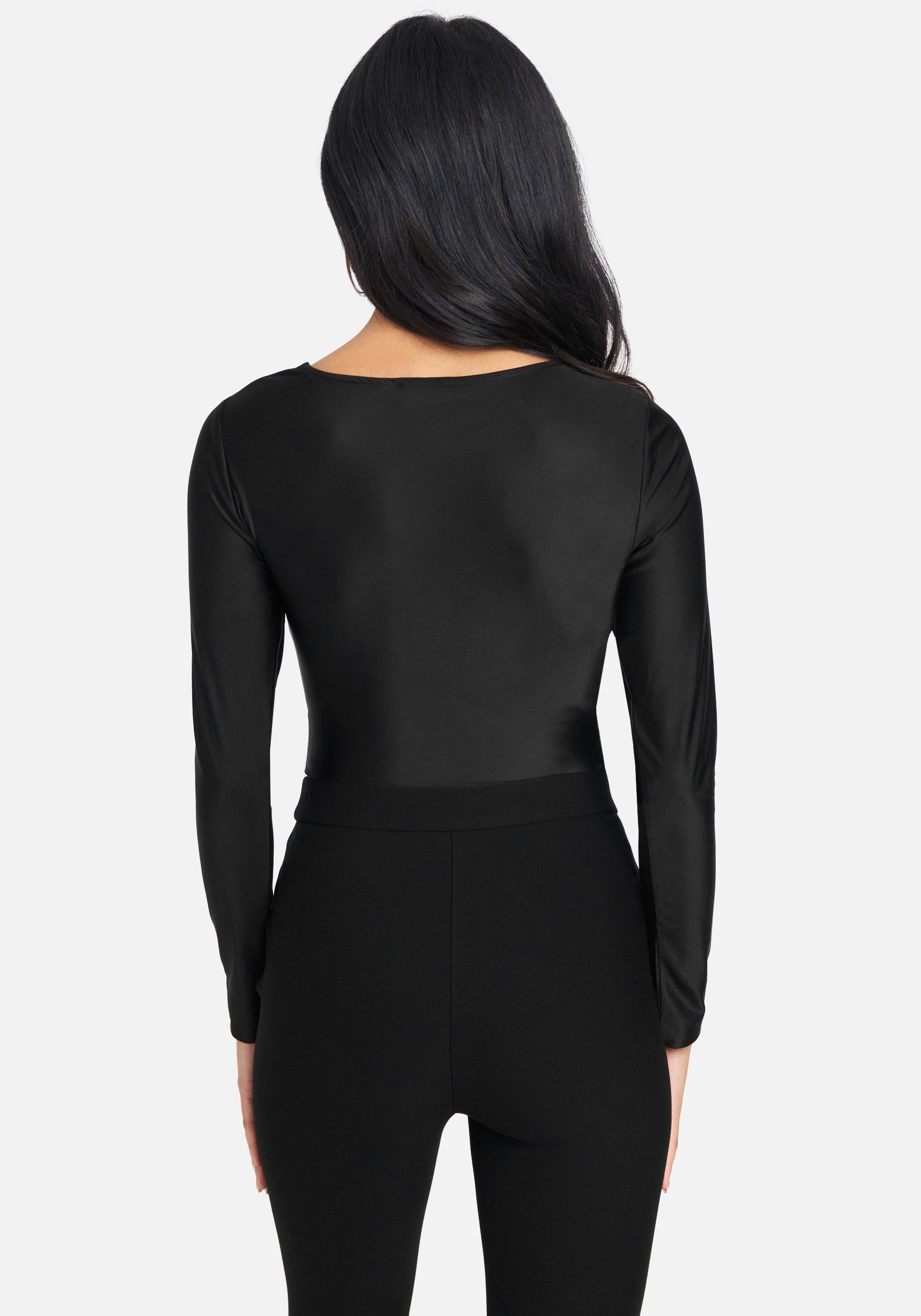 Liquid Shine Twist Front Knit Top