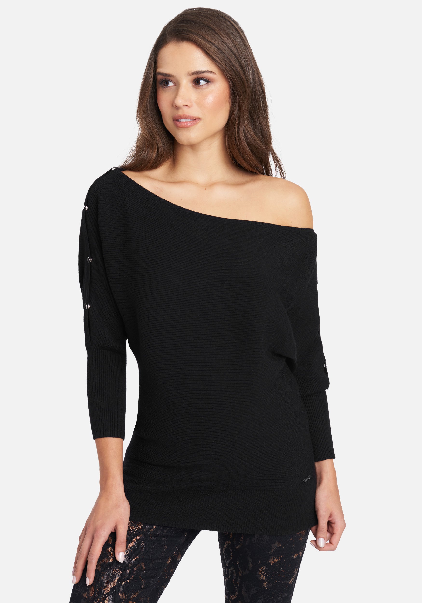 Off The Shoulder Tunic Sweater