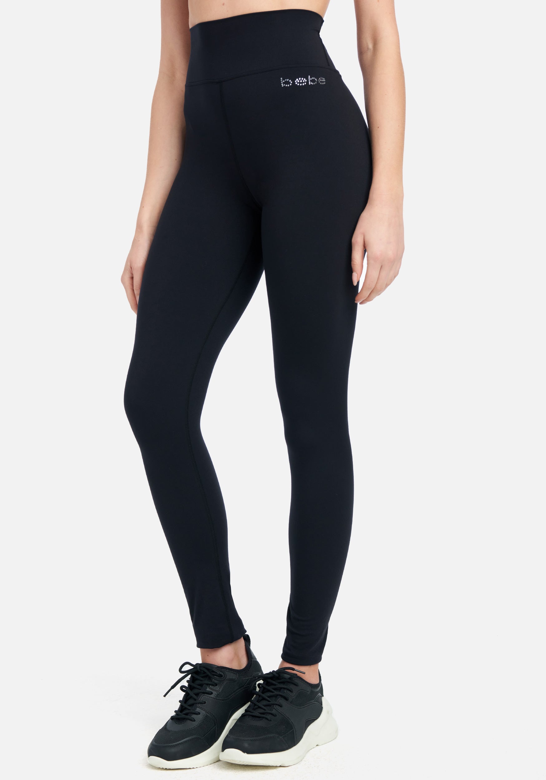 Bebe Logo Second Skin Contrast Detail Leggings