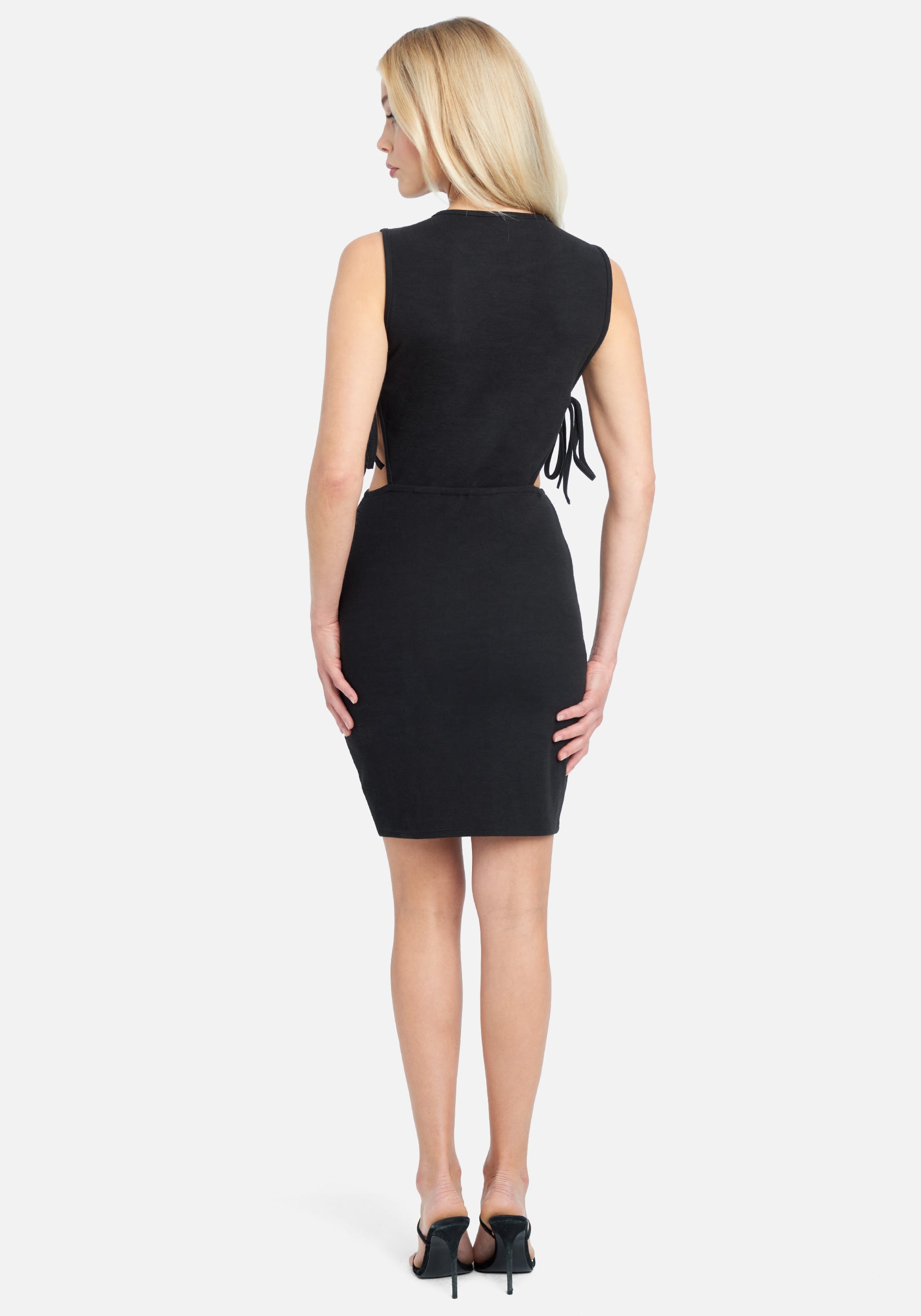 Side Cut Out Tie Dress