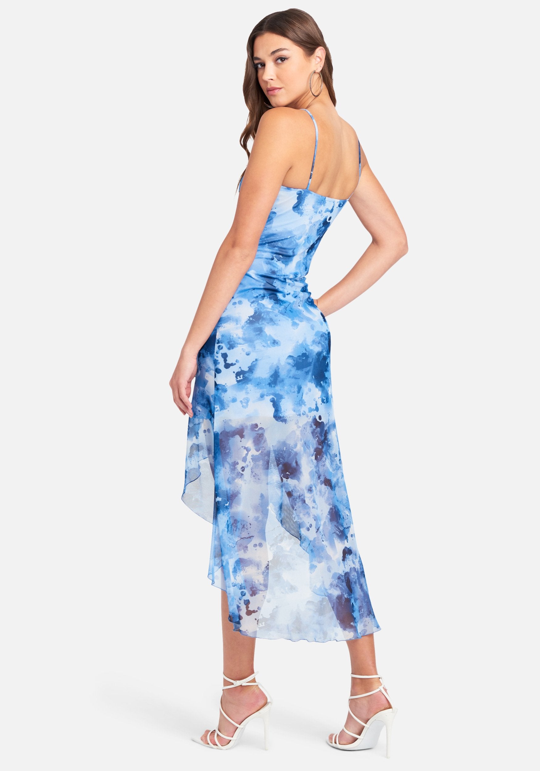 High Slit Flare Dress