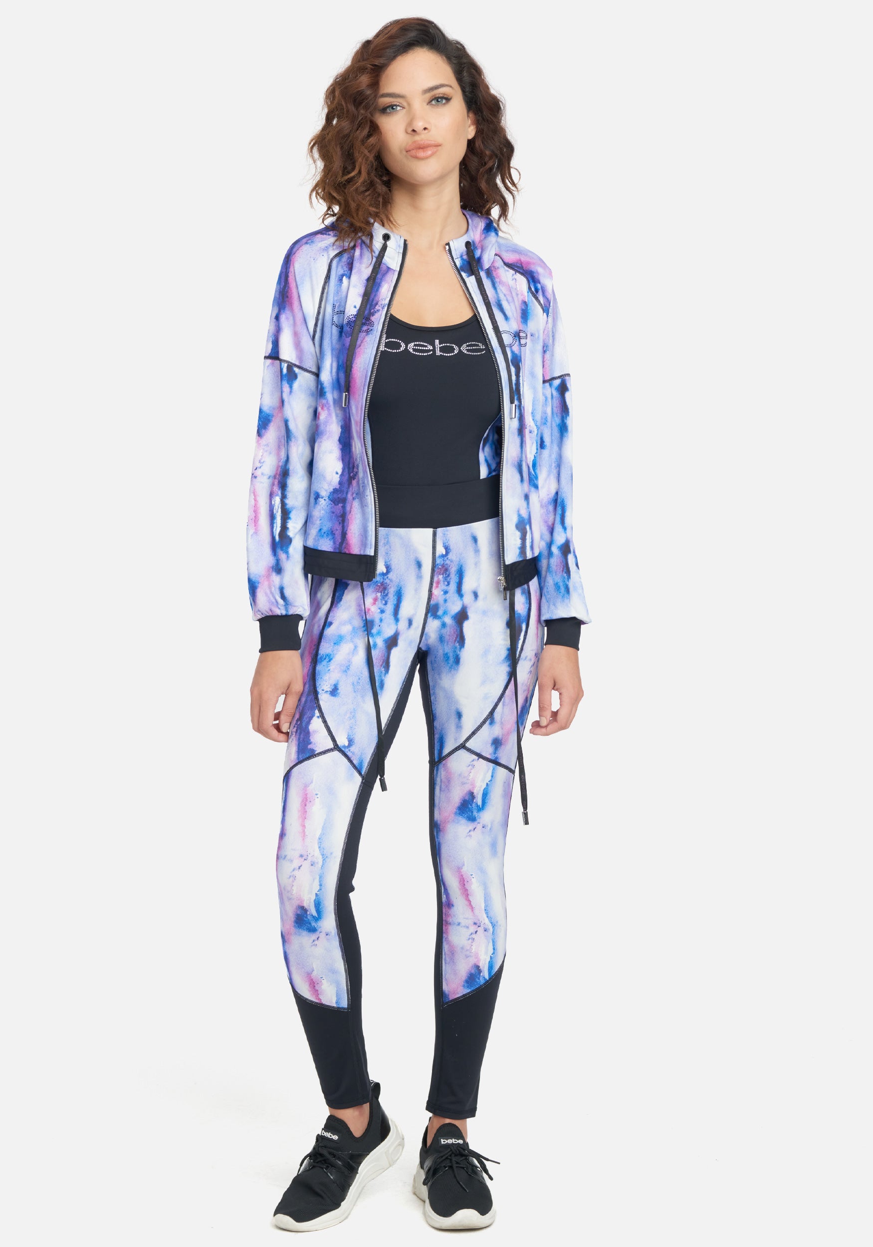 Bebe Logo Printed High Waist Legging