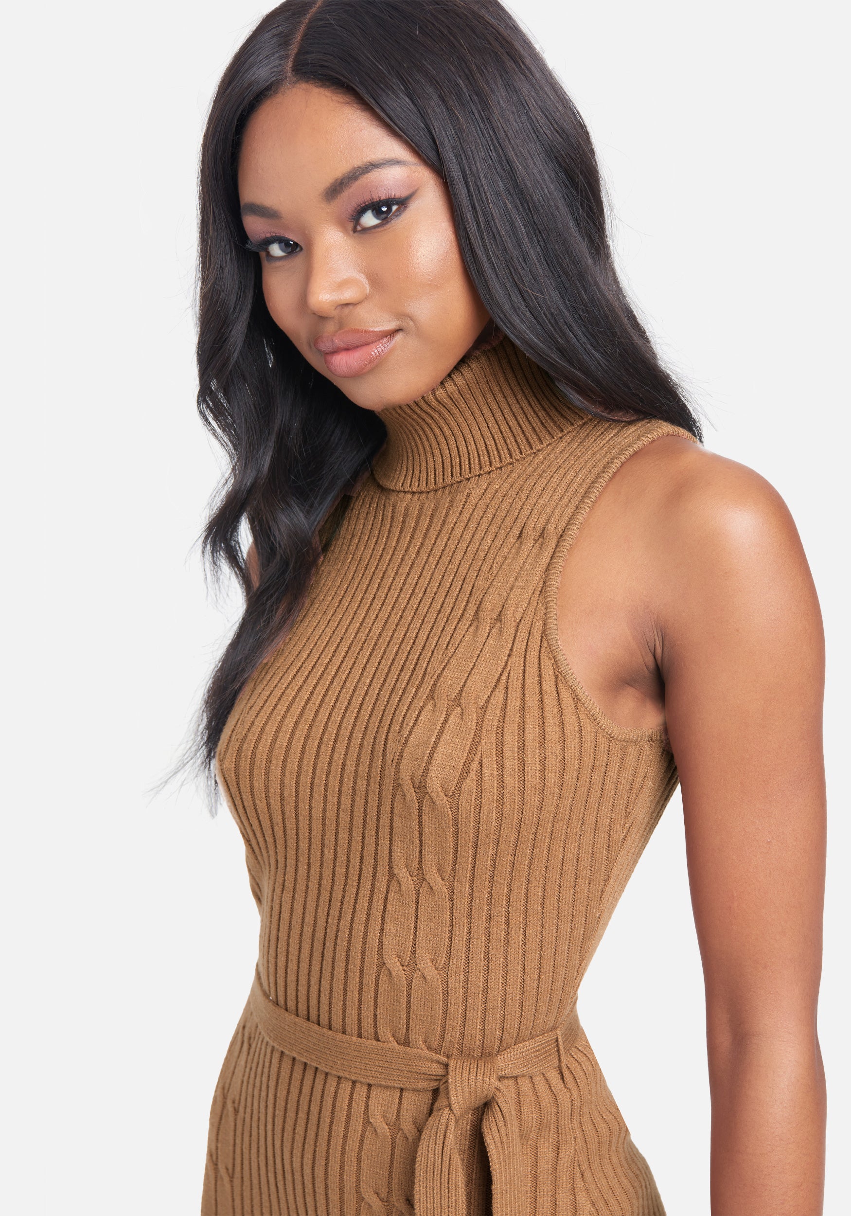 Cable Midi Sweater Dress