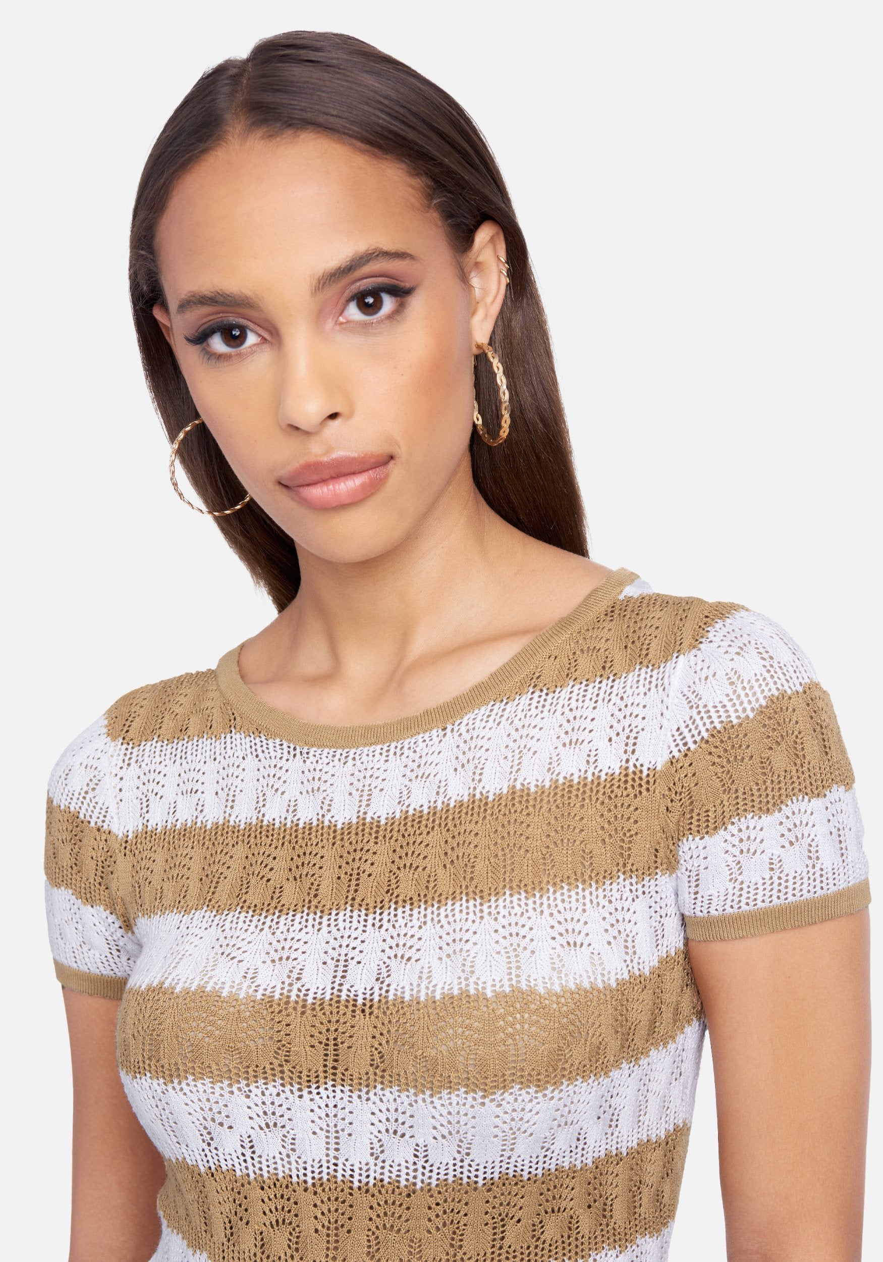 Gradient Crochet Knit Top