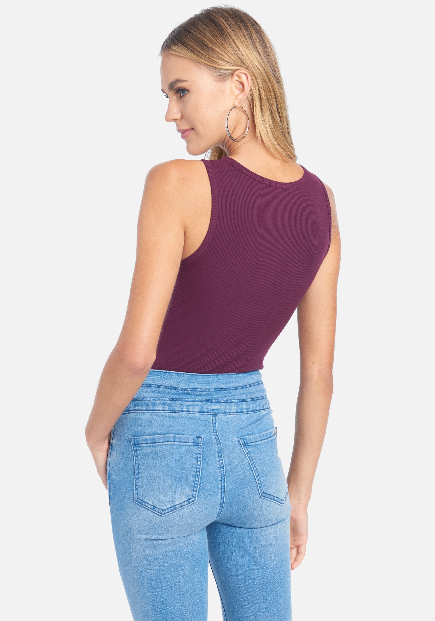 Crystal Logo V-Neck Tank Top