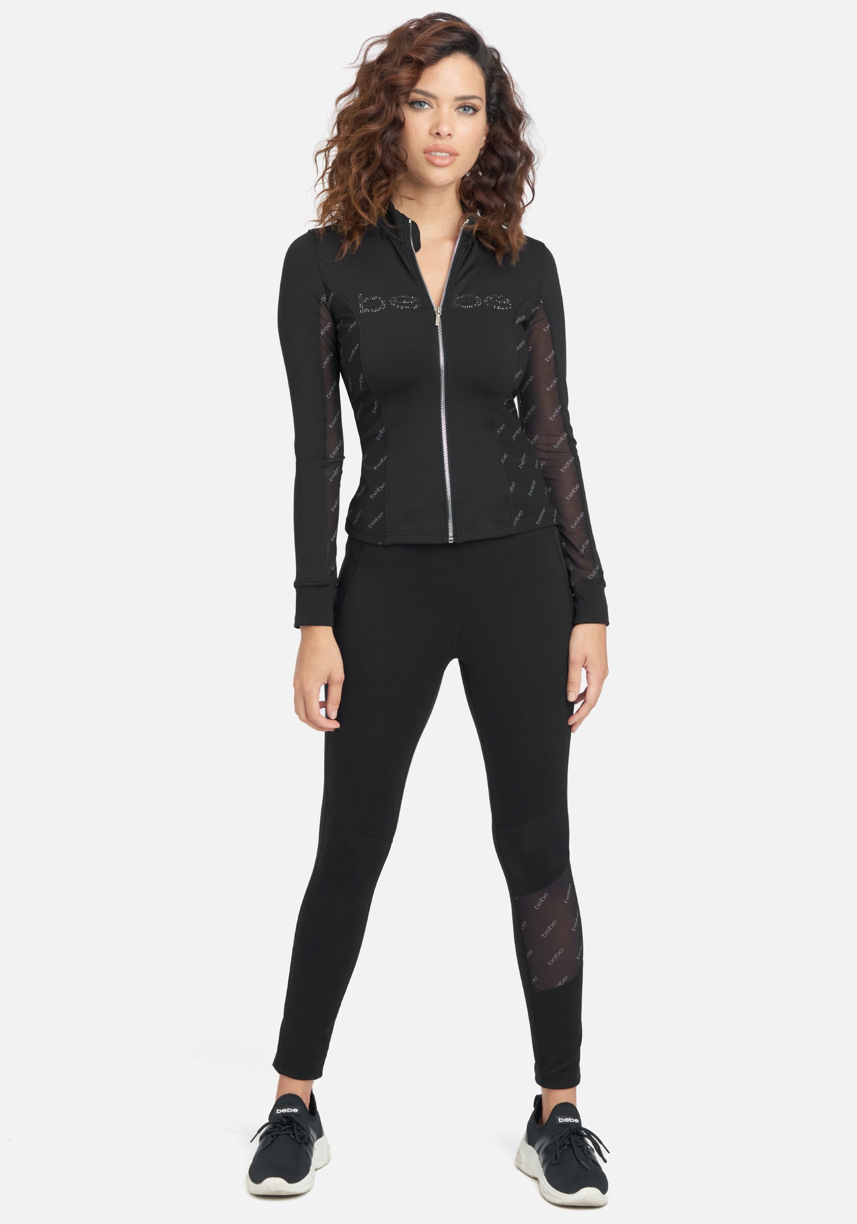 Bebe Logo Sport Zip Jacket