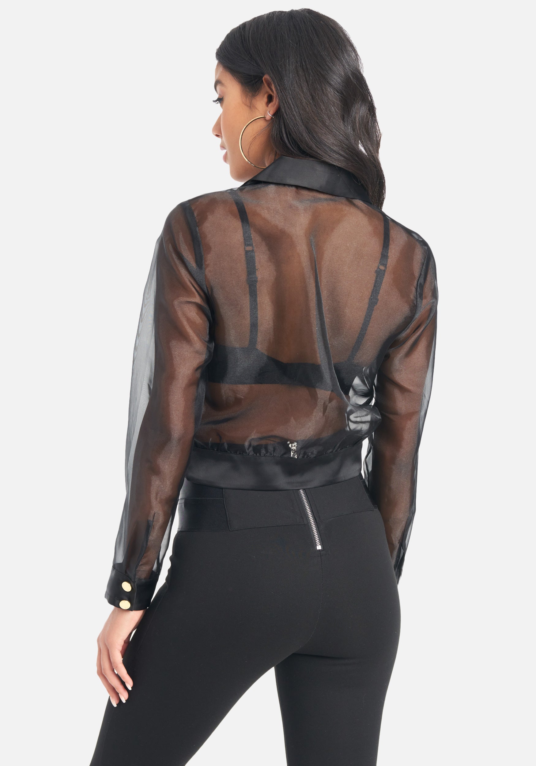 Organza Stretch Satin Jacket