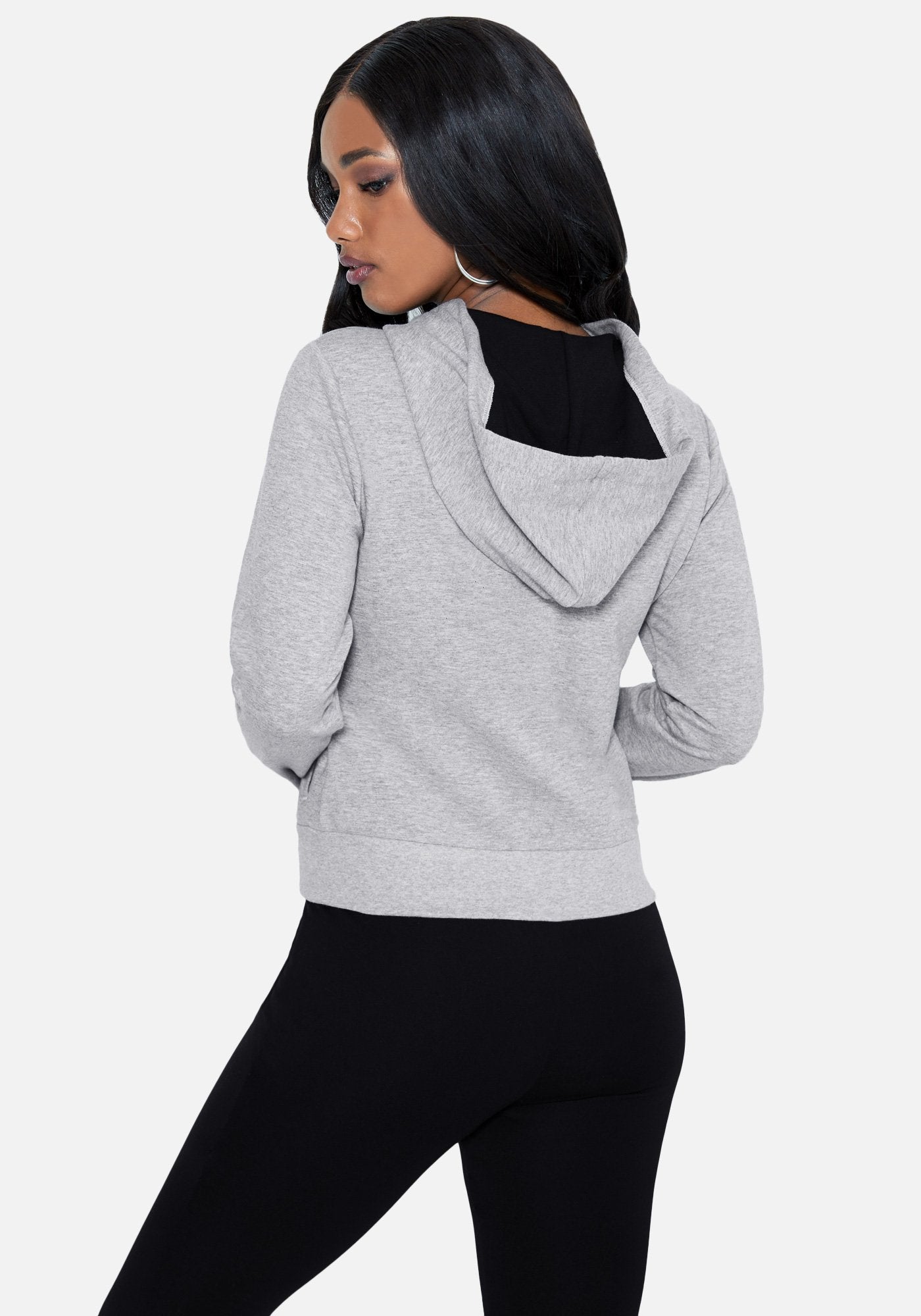 Bebe Logo French Terry Hoodie