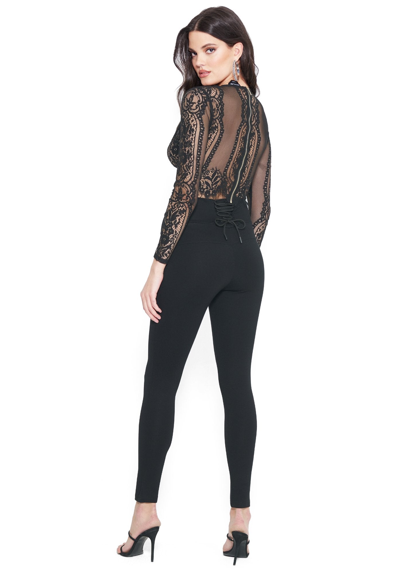 Back Lacing Butt Lift Legging