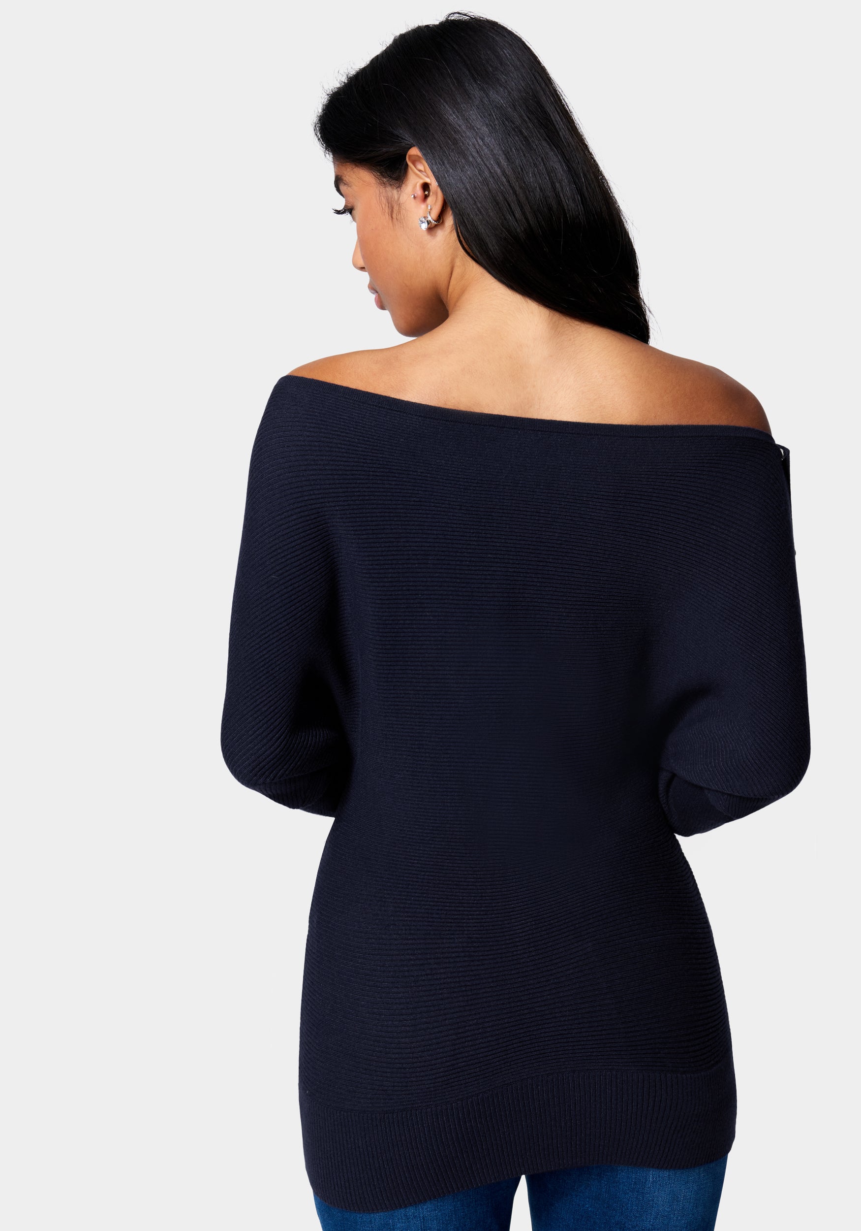 Off The Shoulder Tunic Sweater