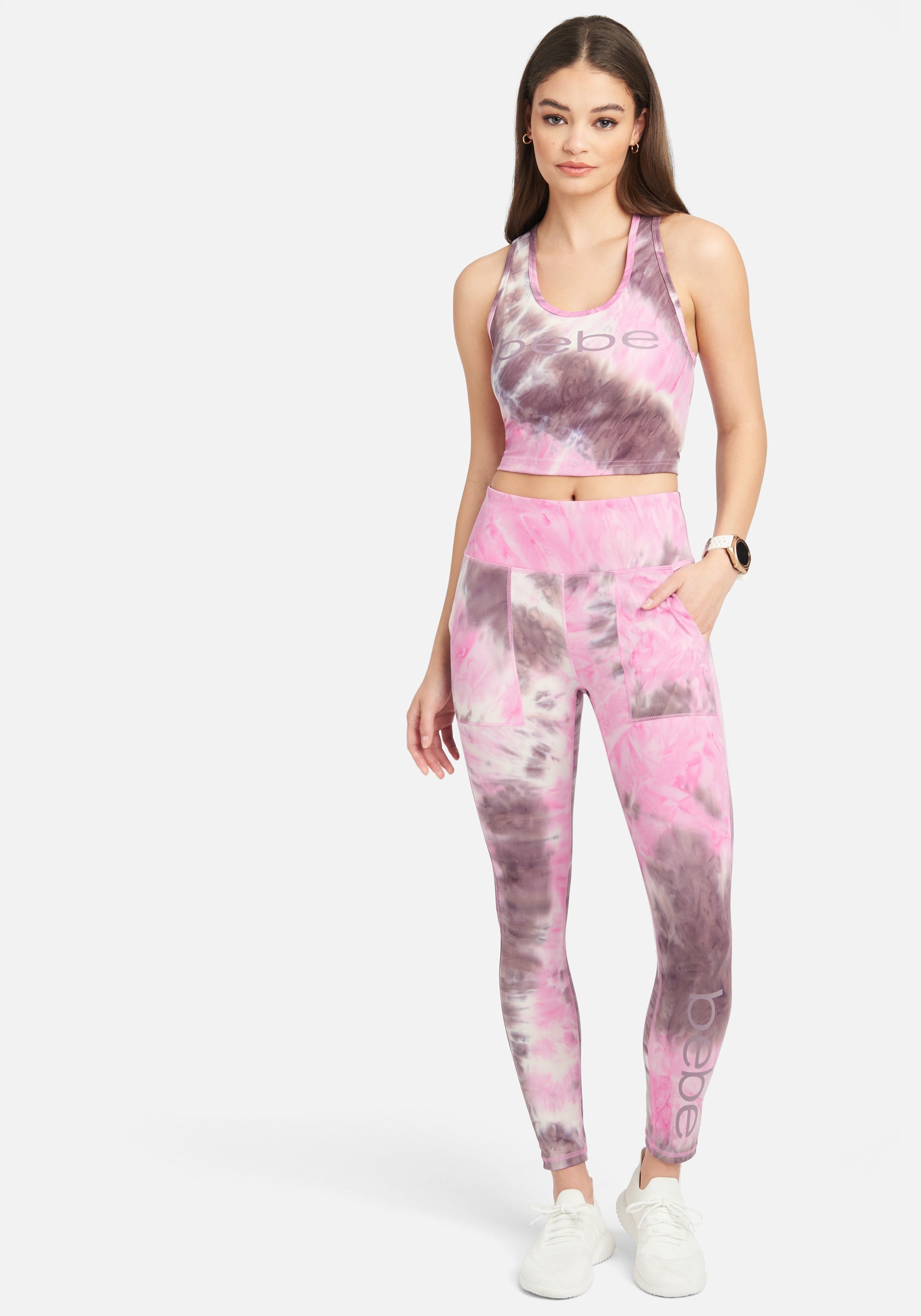 Bebe Tie Dye Pocket Legging