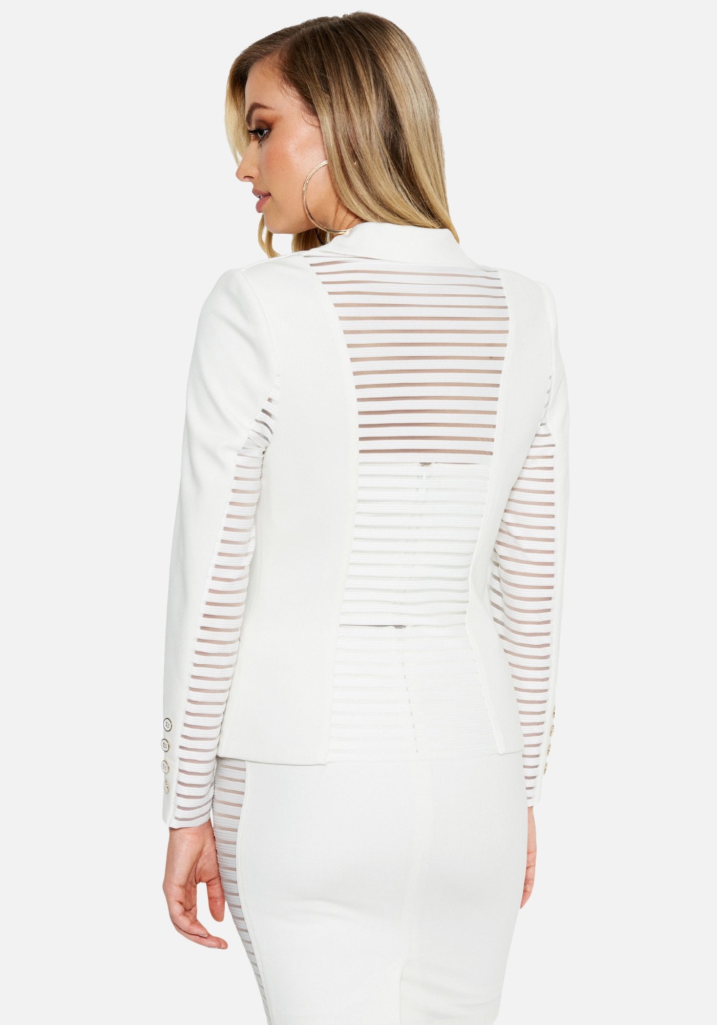 Shadow Stripe Blazer Jacket